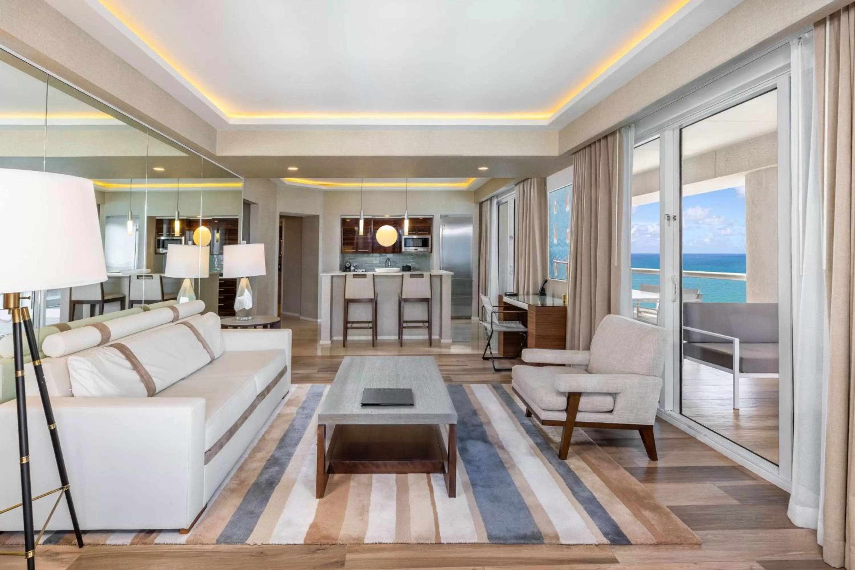 Living room in Conrad Fort Lauderdale Beach
