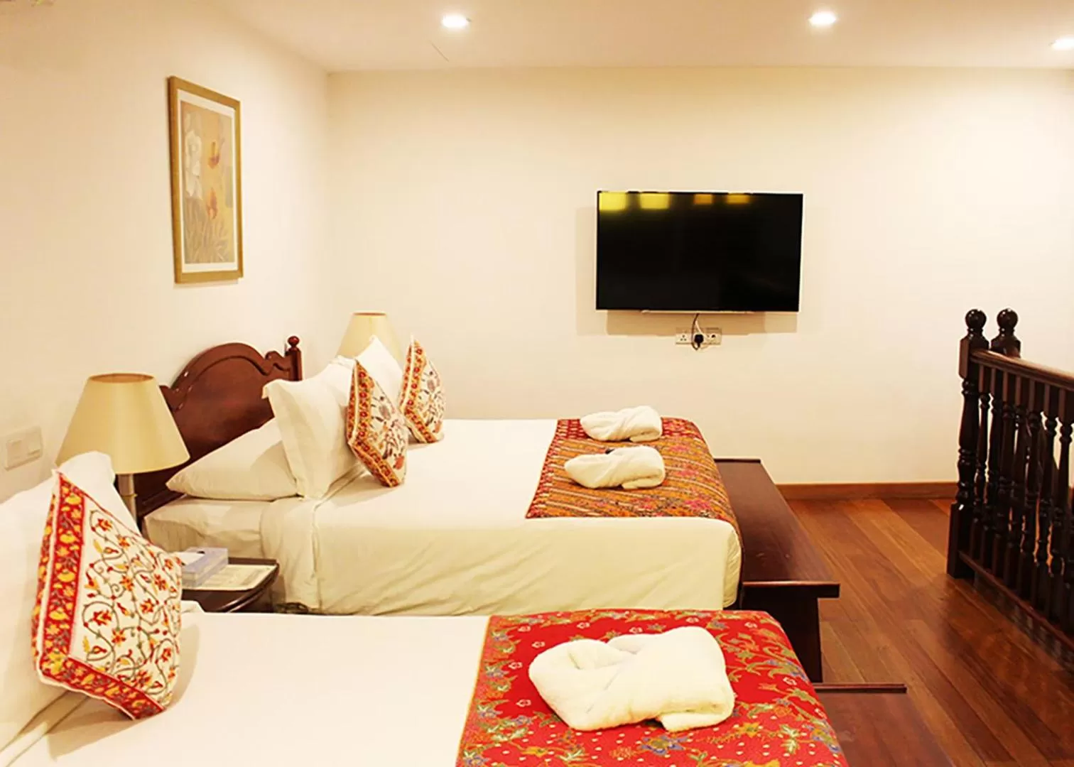 Bed in Heeren Straits Hotel