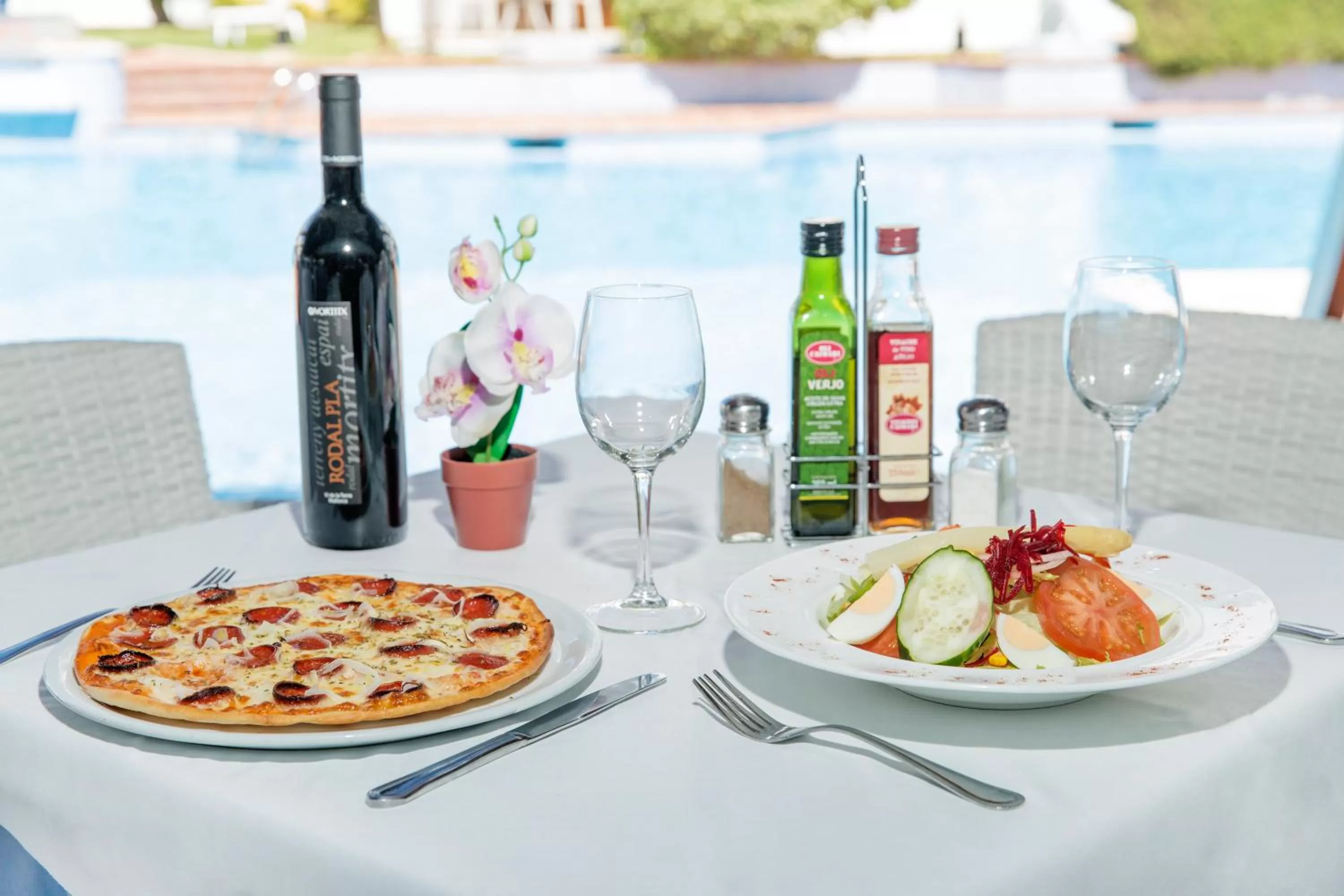 Food close-up in Aparthotel Flora