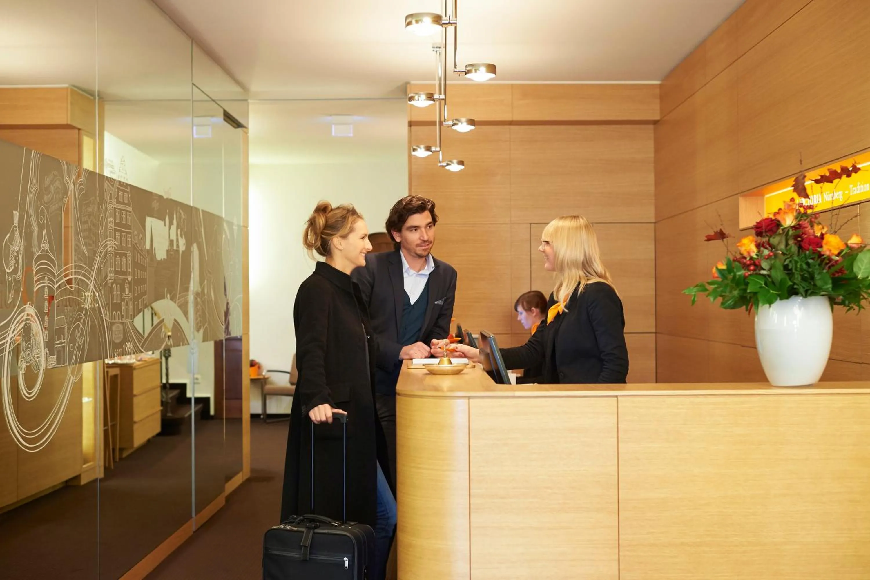 Lobby or reception in Hotel VICTORIA Nürnberg
