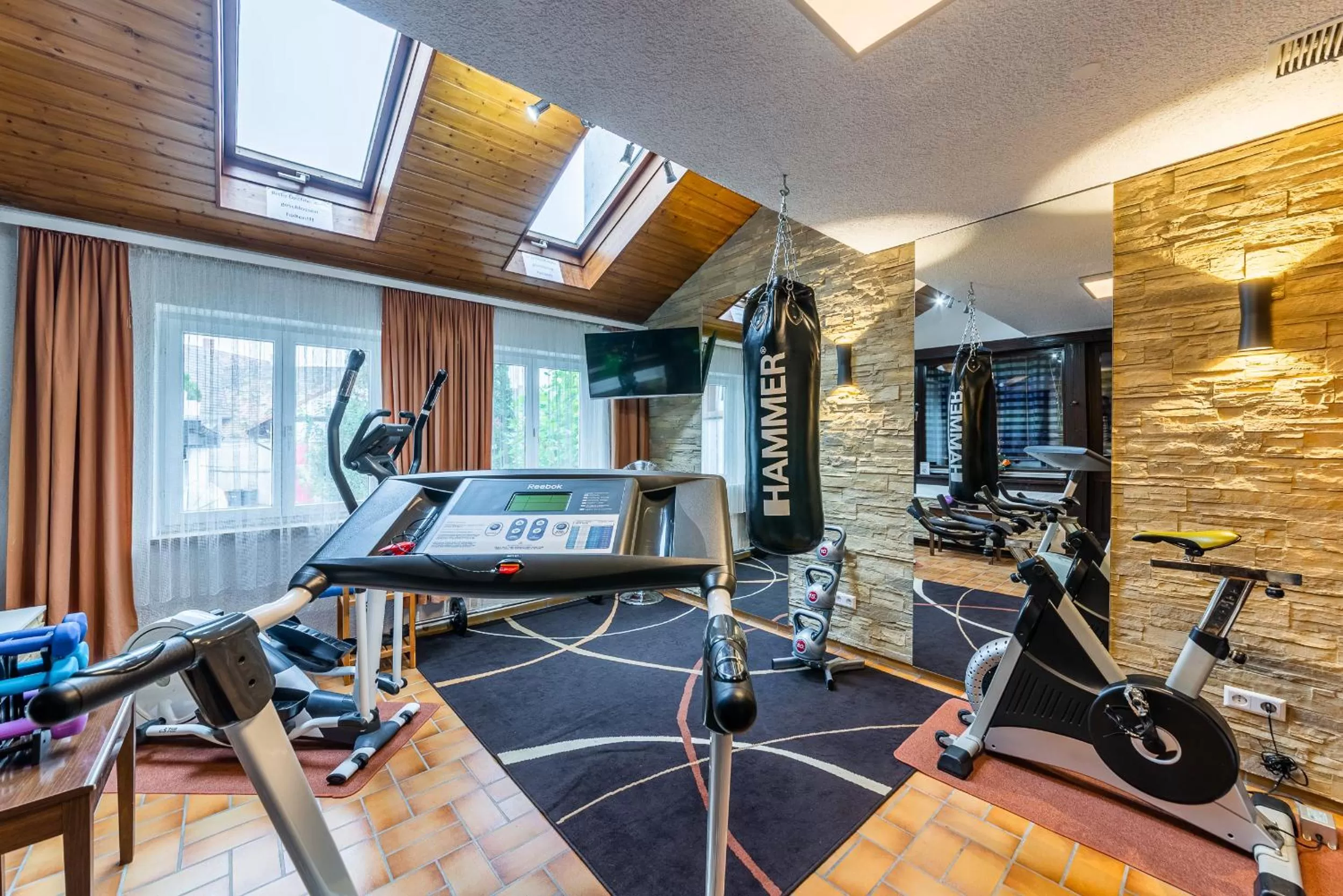 Fitness centre/facilities in Hotel Krone