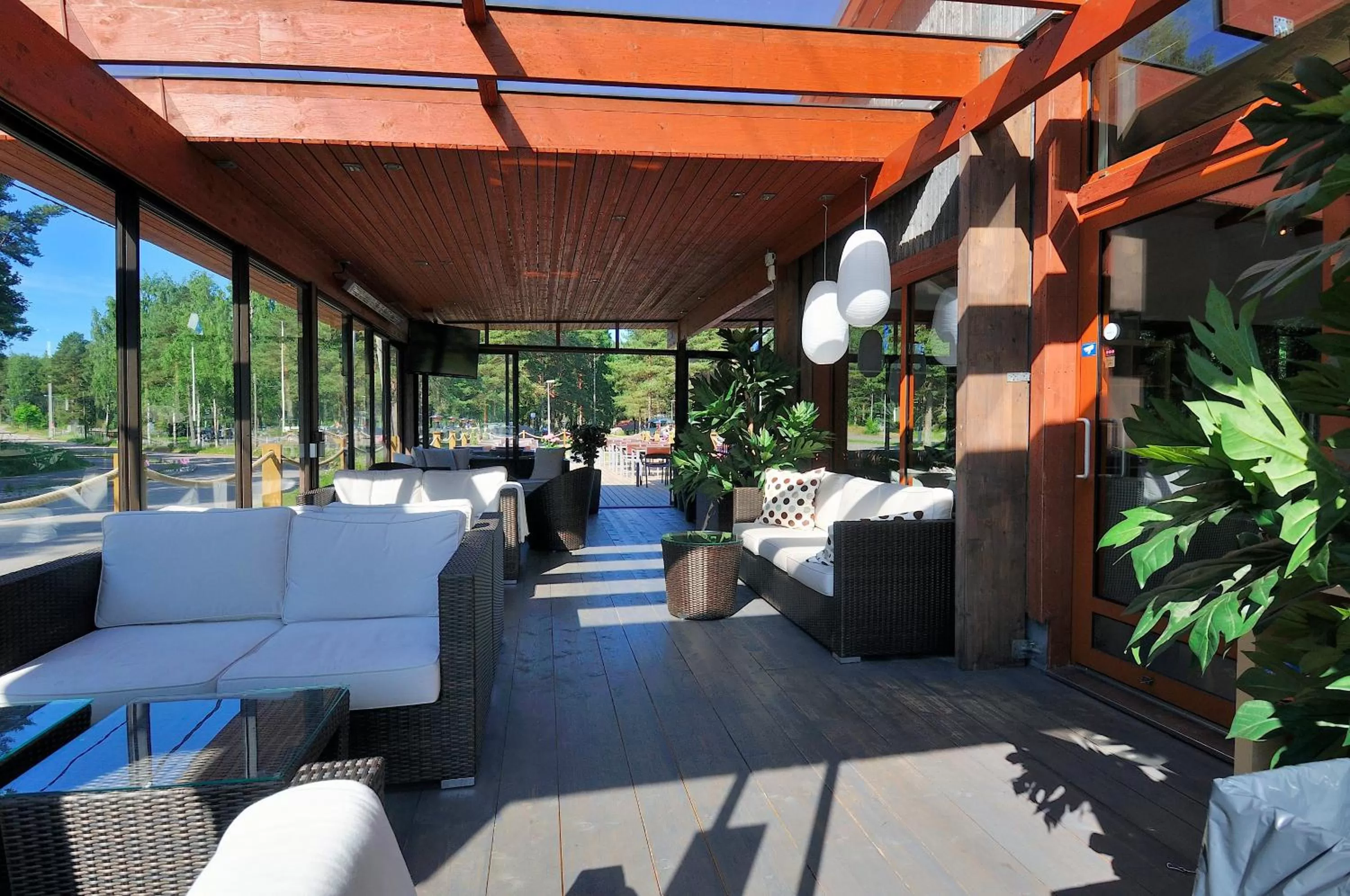 Patio in Santalahti Resort Cottages & Villas