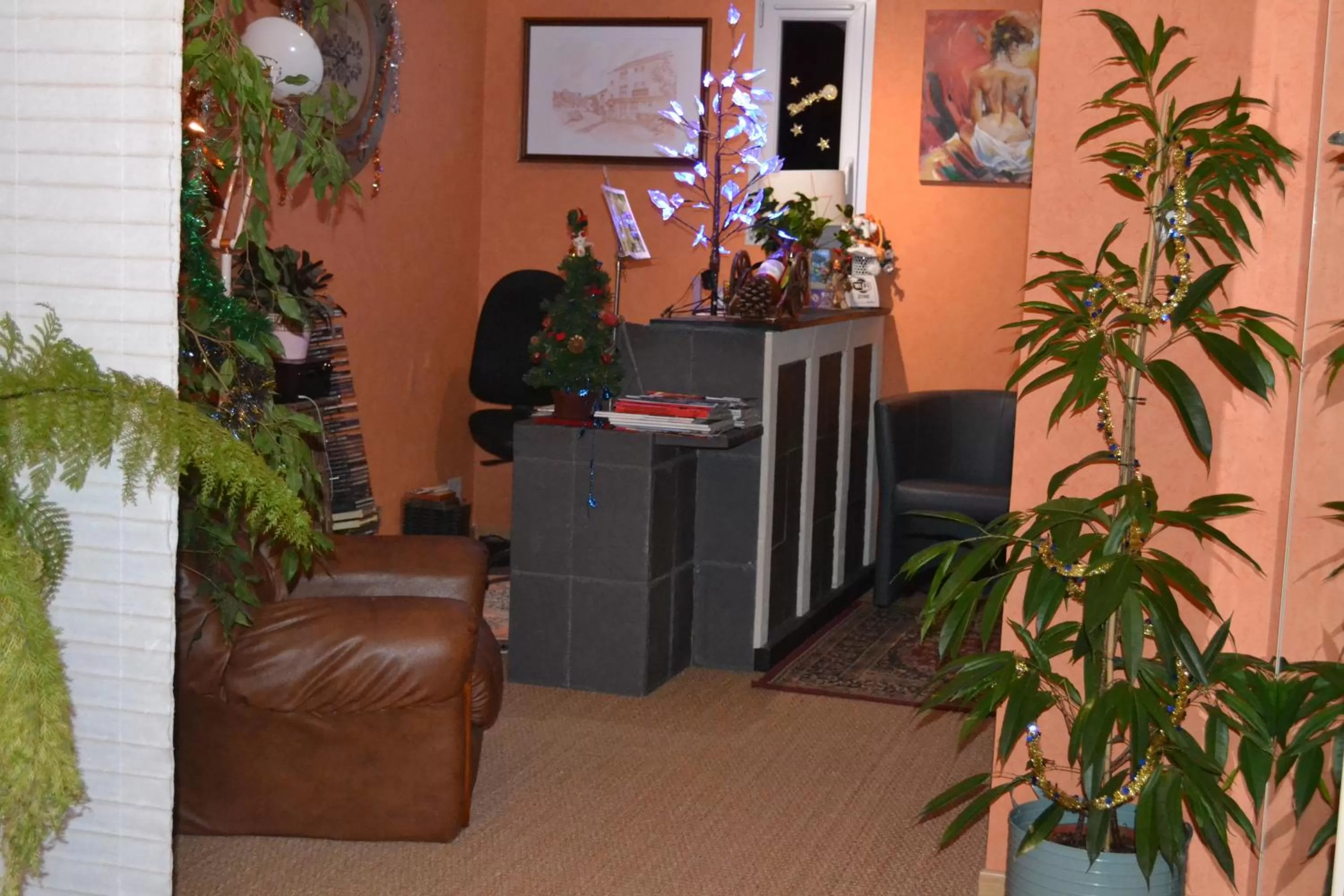 Lobby or reception in Hôtel Le Castel