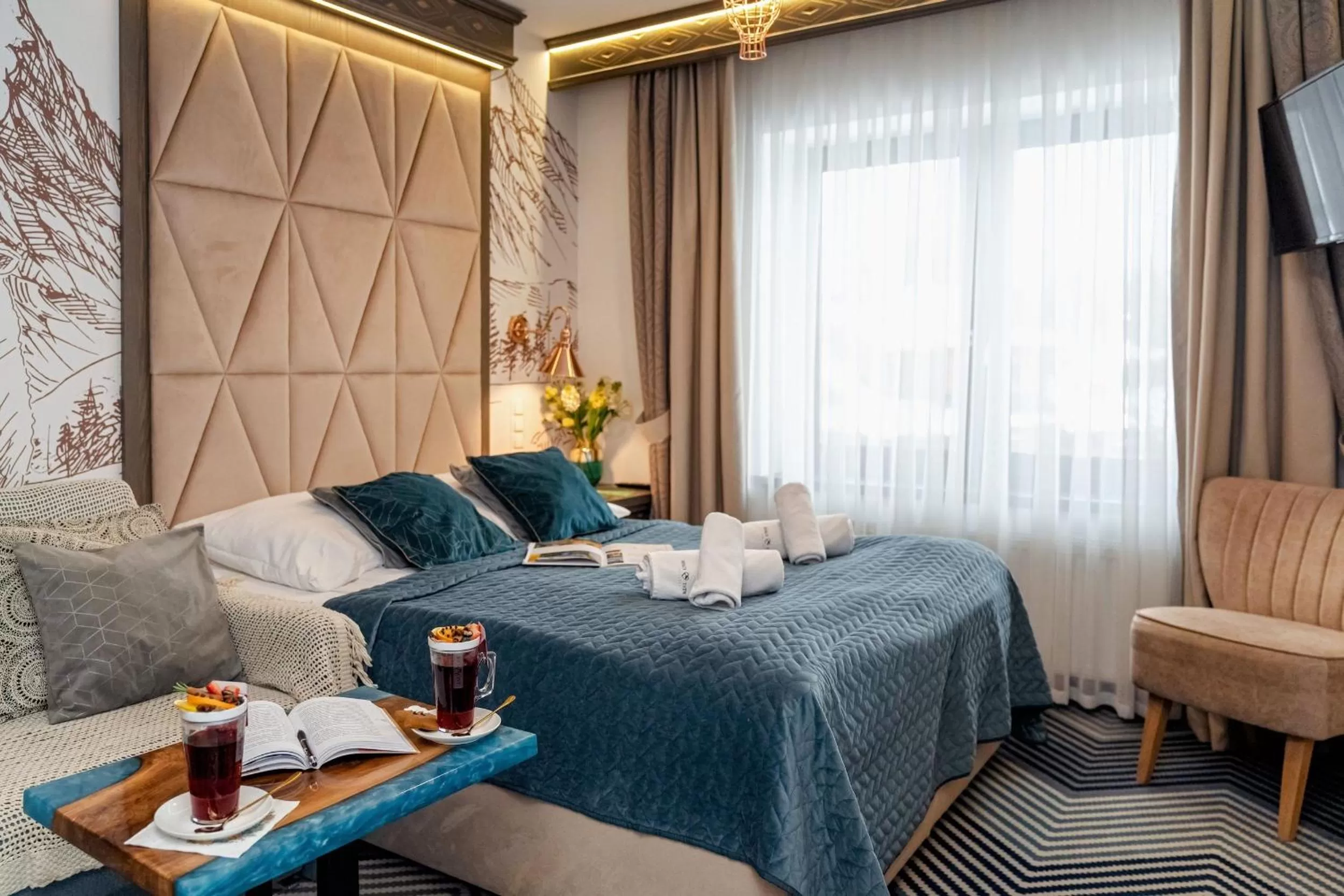 Bed in Serce Tatr Residence Zakopane - blisko Krupówek