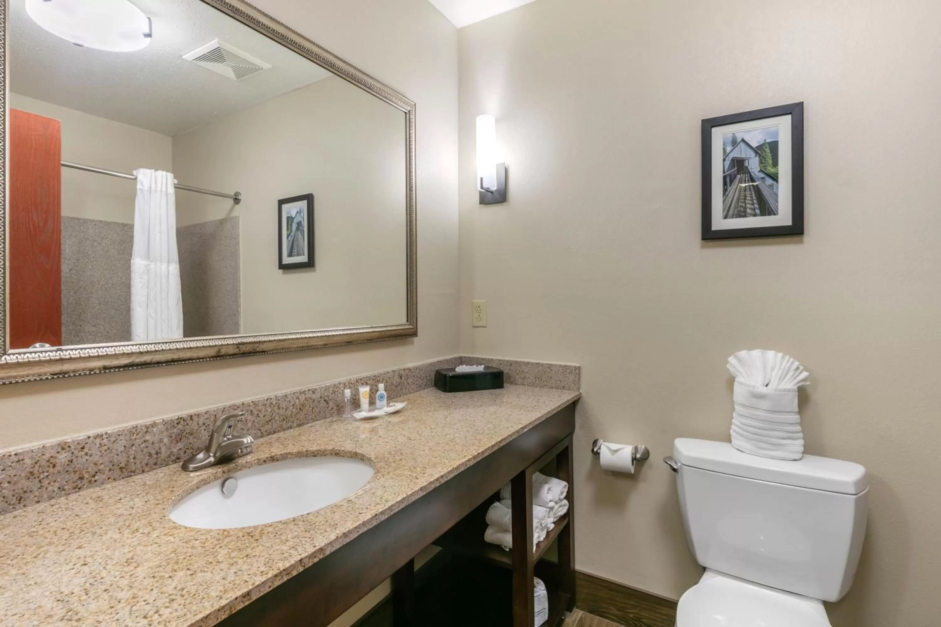 Toilet in Comfort Suites Hopkinsville near Fort Campbell