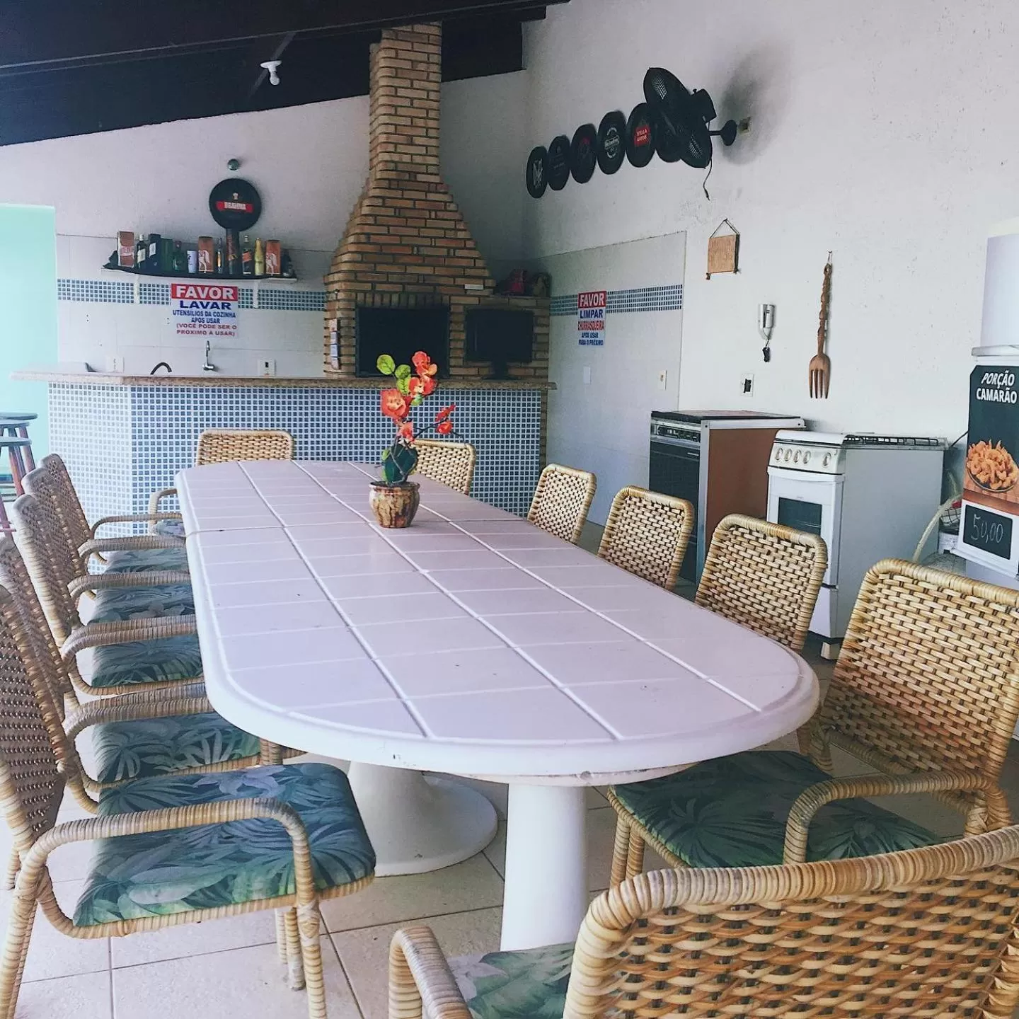 Dining area in Hostel e Pousada Bahia Beach