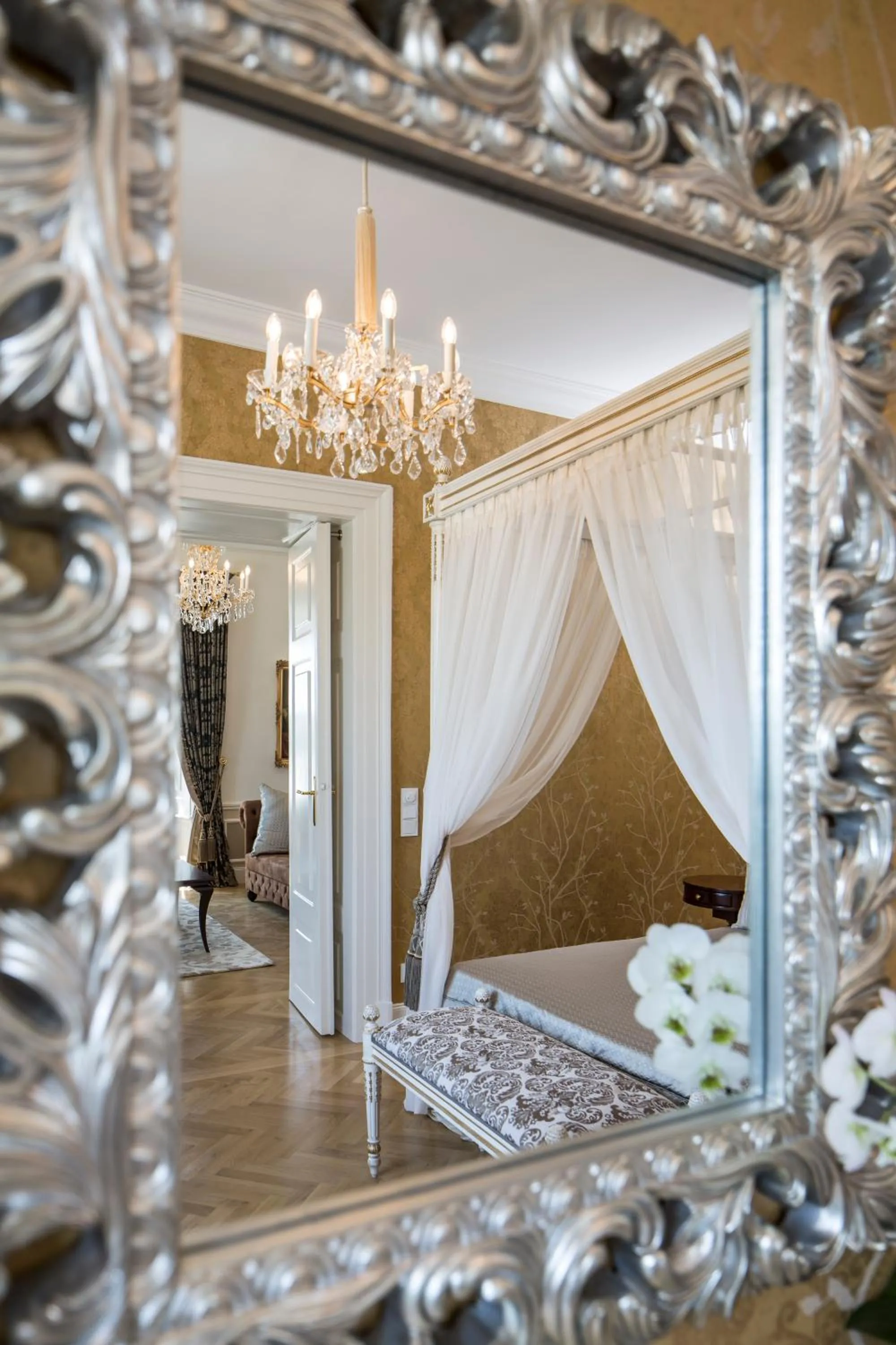 Bed in Schloß Schönbrunn Grand Suite