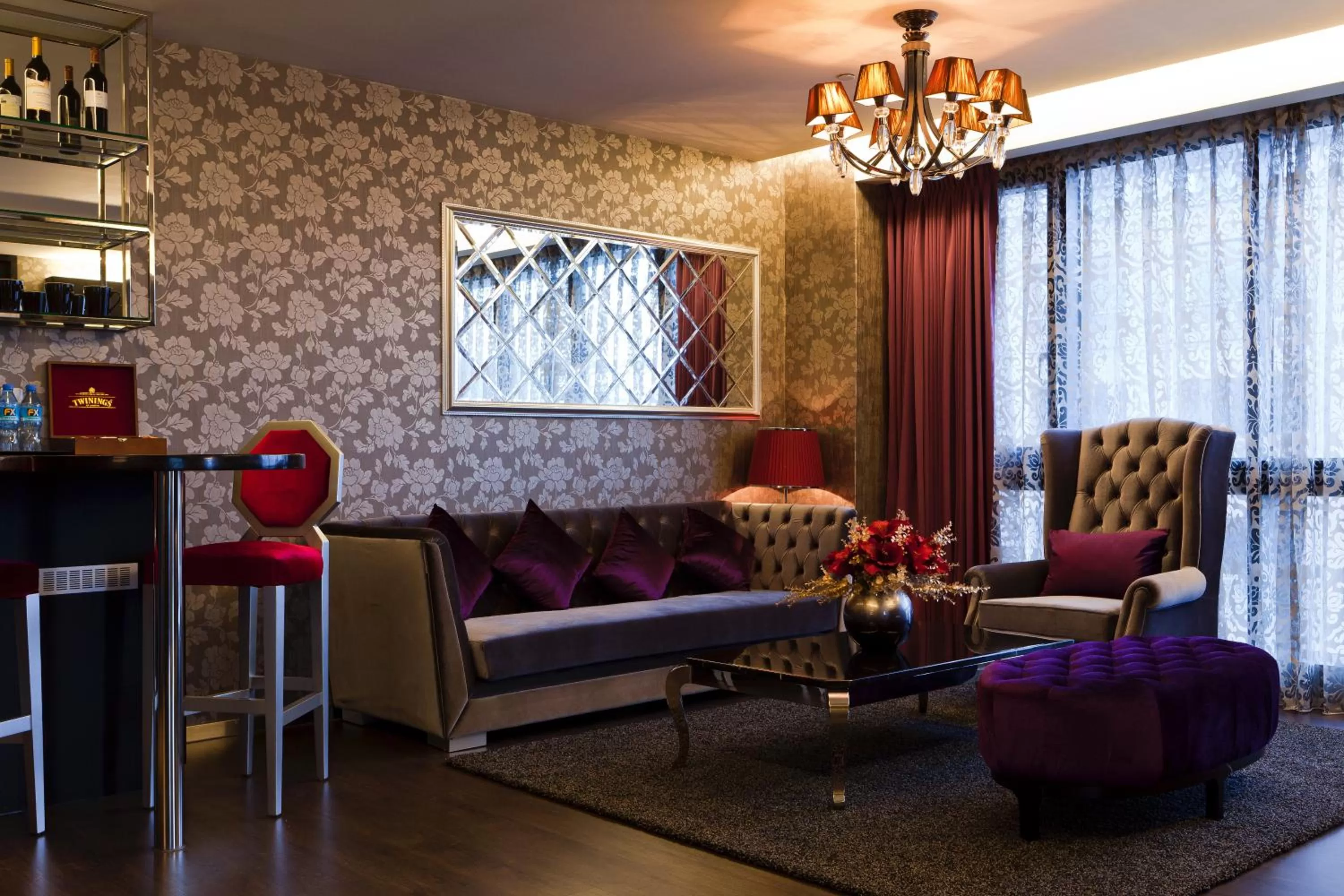 Decorative detail in FX Hotel Taipei Nanjing East Road Branch