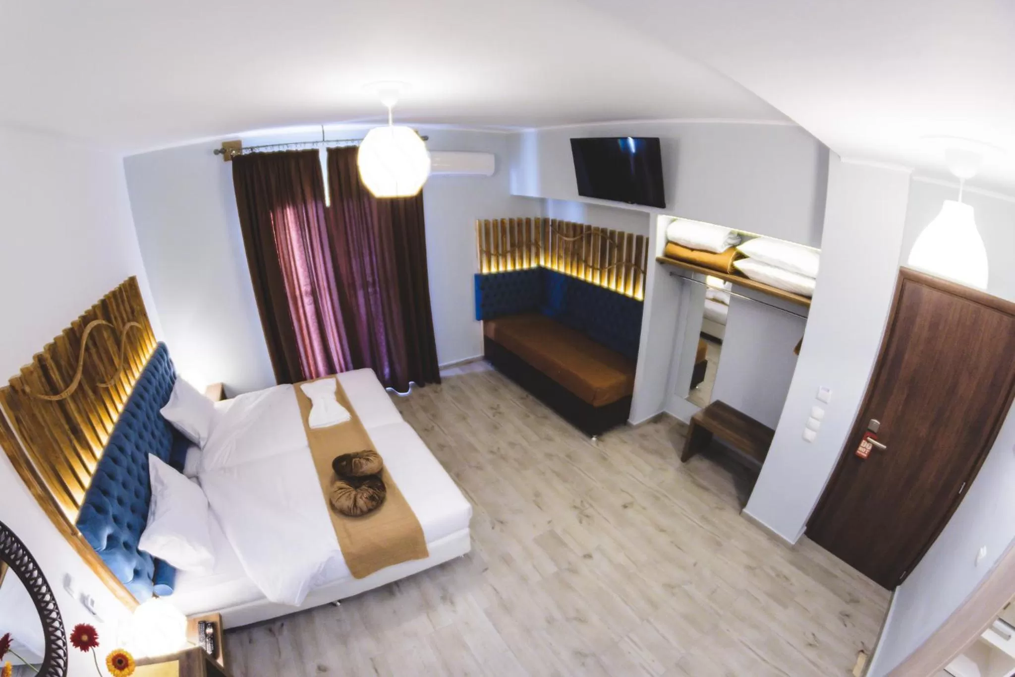 Bed in Dome Rooms Downtown