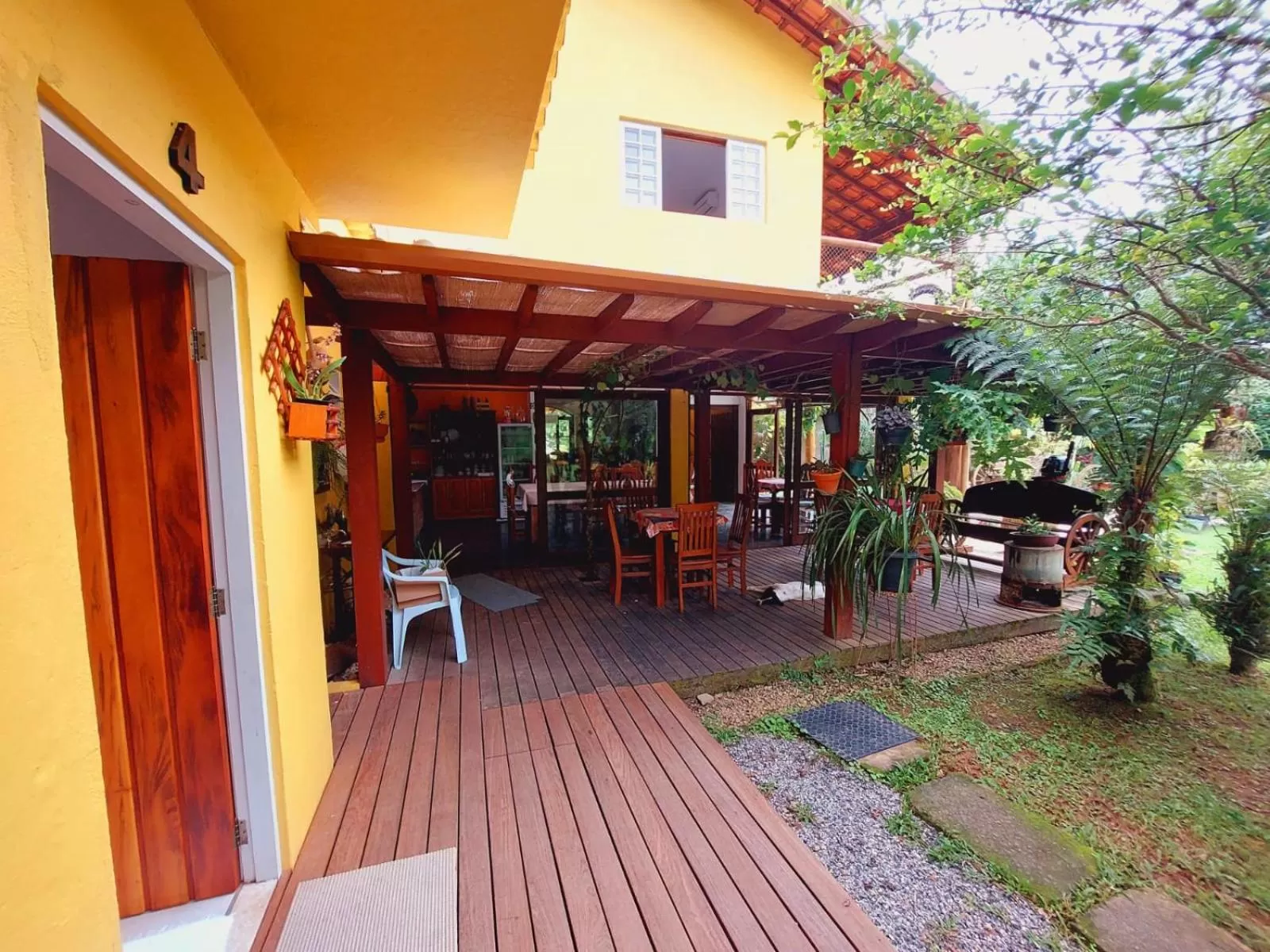 Patio in Pousada Capim Melado