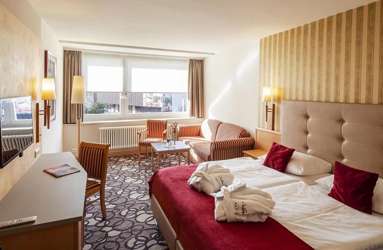 Bed in Berghotel Bastei