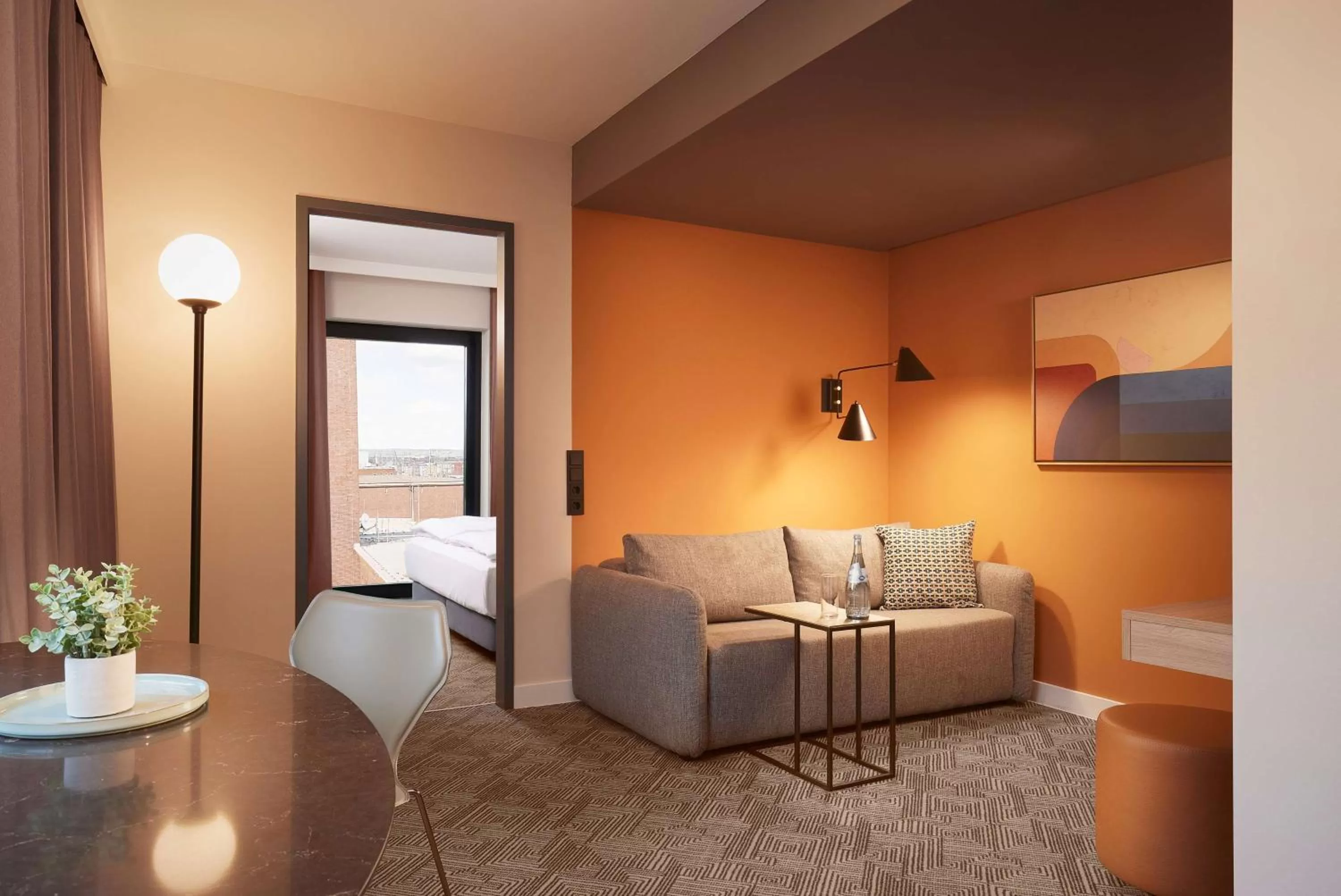 Bedroom in Adina Apartment Hotel Dusseldorf