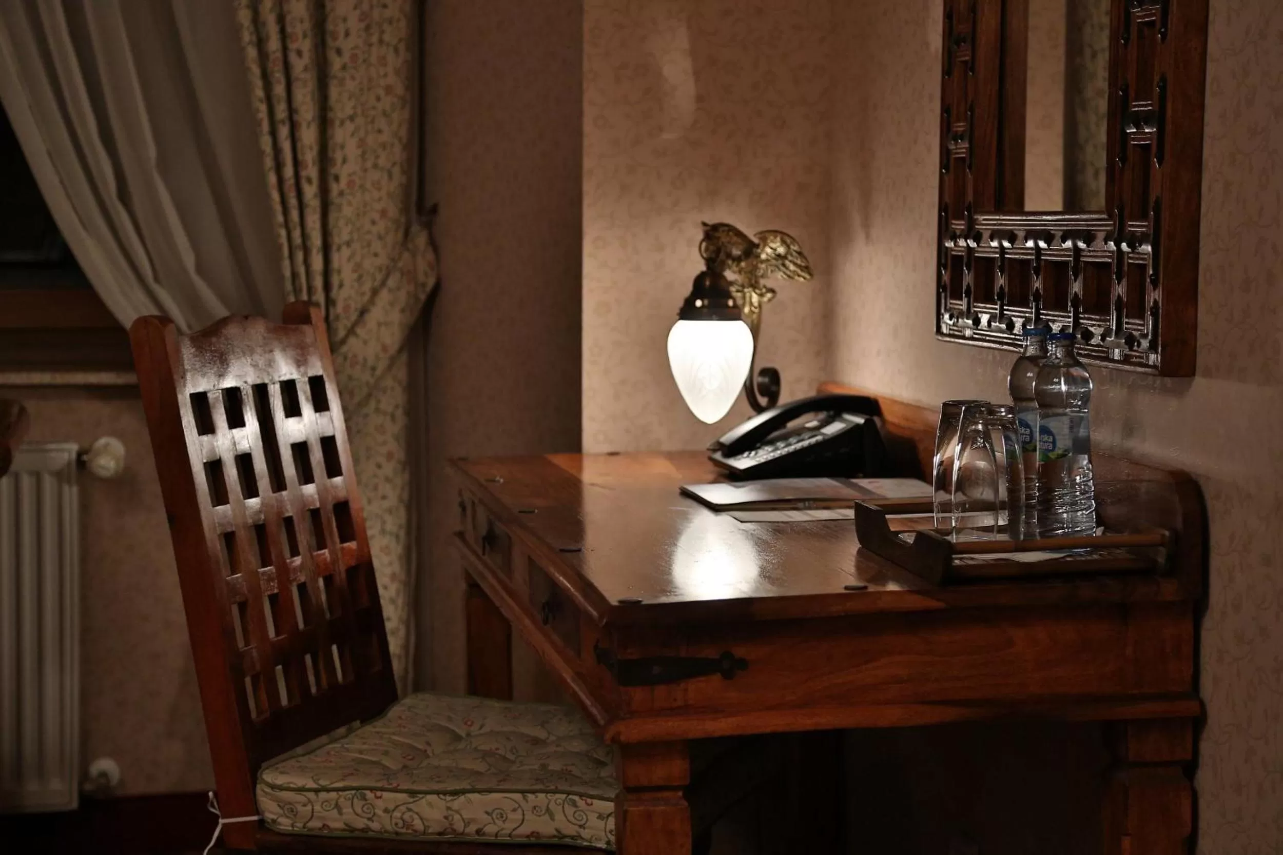 Decorative detail in Hotel Zamek Ryn