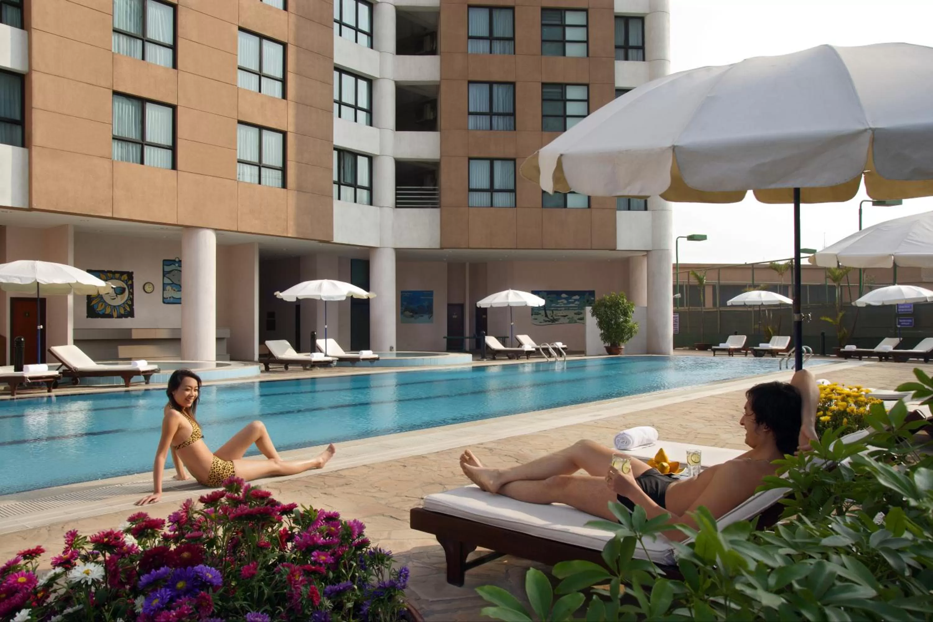 Swimming pool in Somerset Grand Hanoi