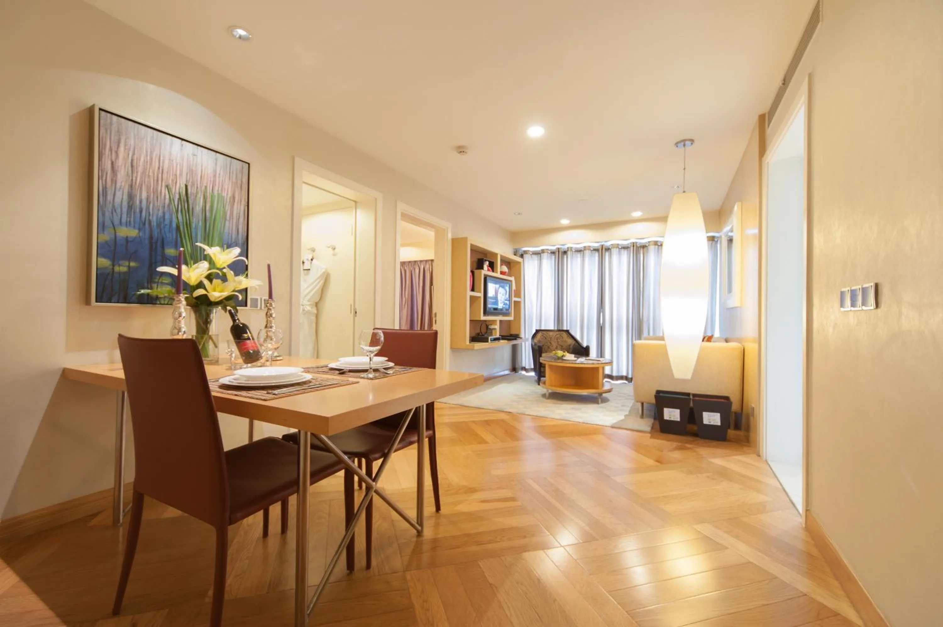 Seating area in Ascott Guangzhou