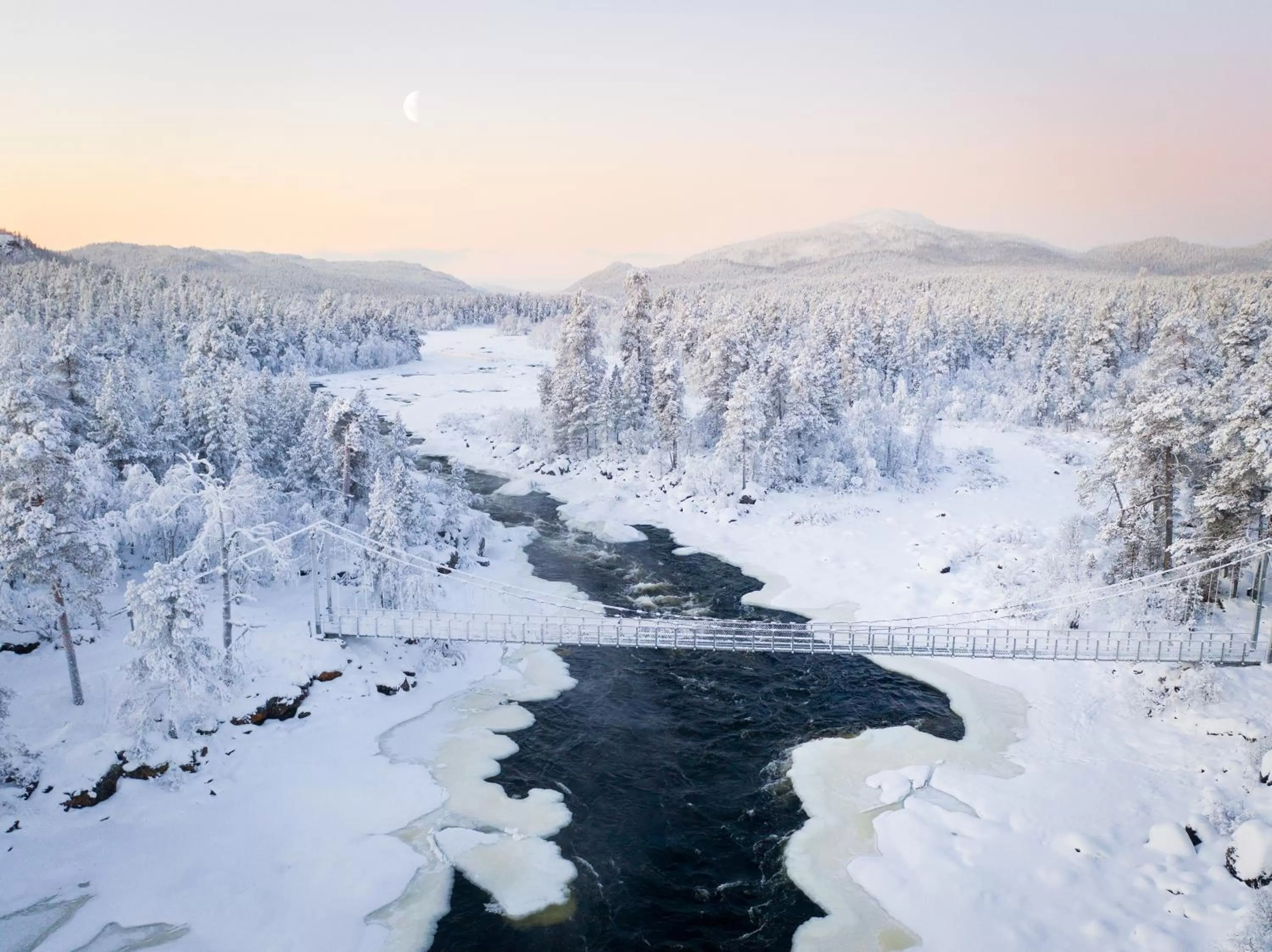 Natural landscape in Wilderness Hotel Inari & Igloos