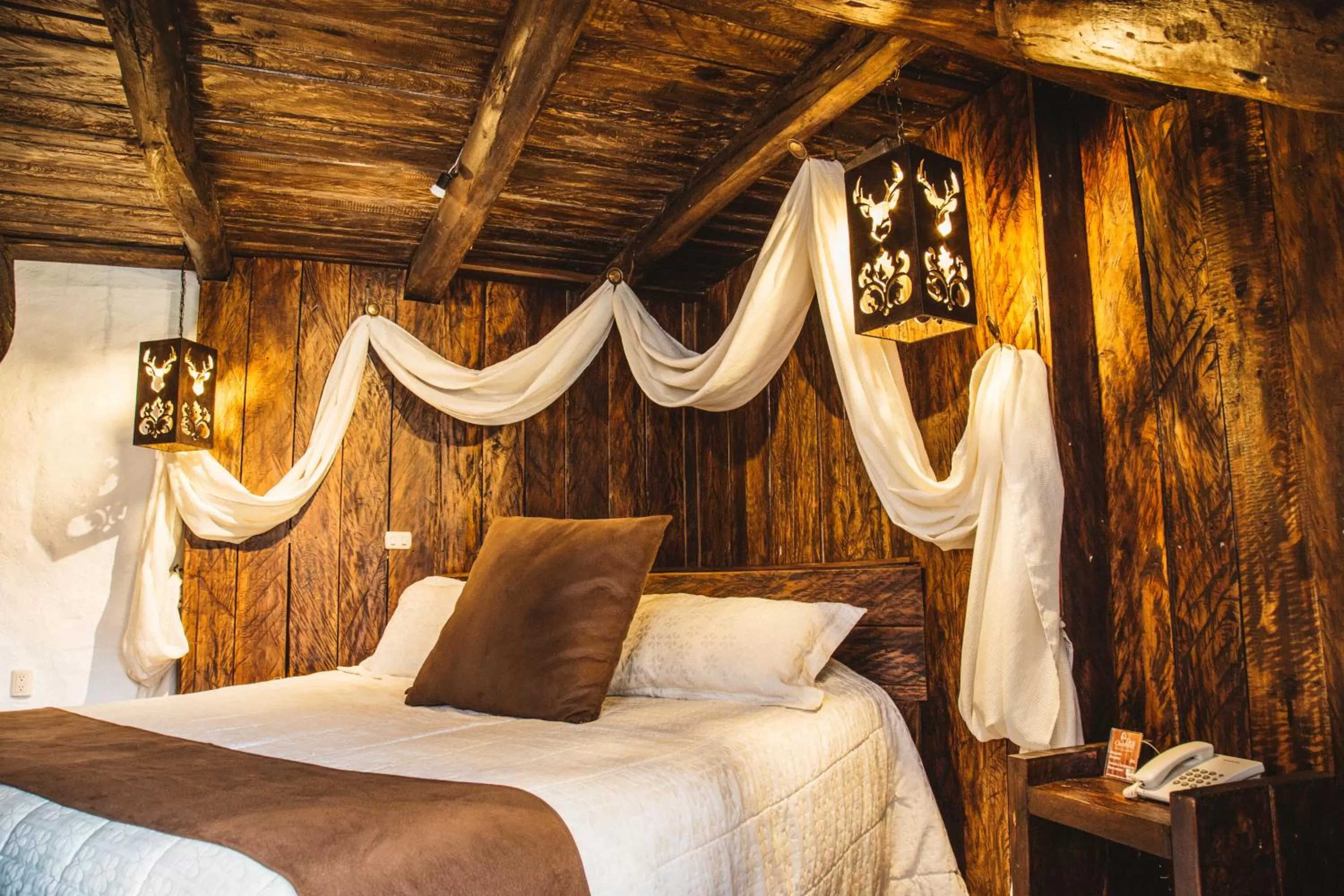 Bed in Hacienda Hostería Dos Chorreras