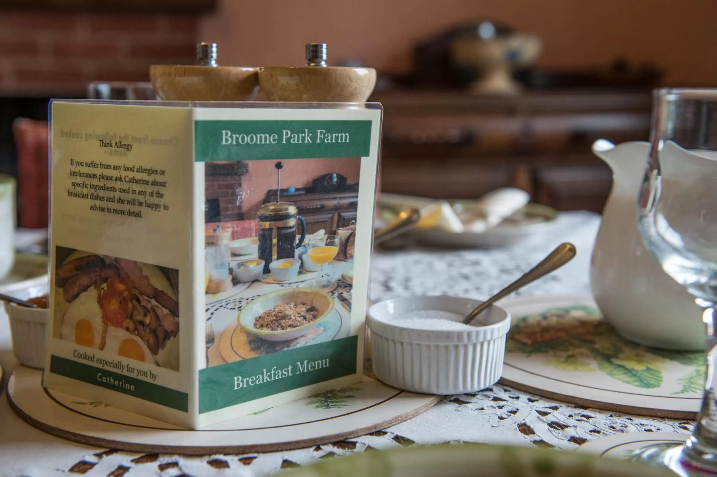 Food in Broome Park Farm B&B