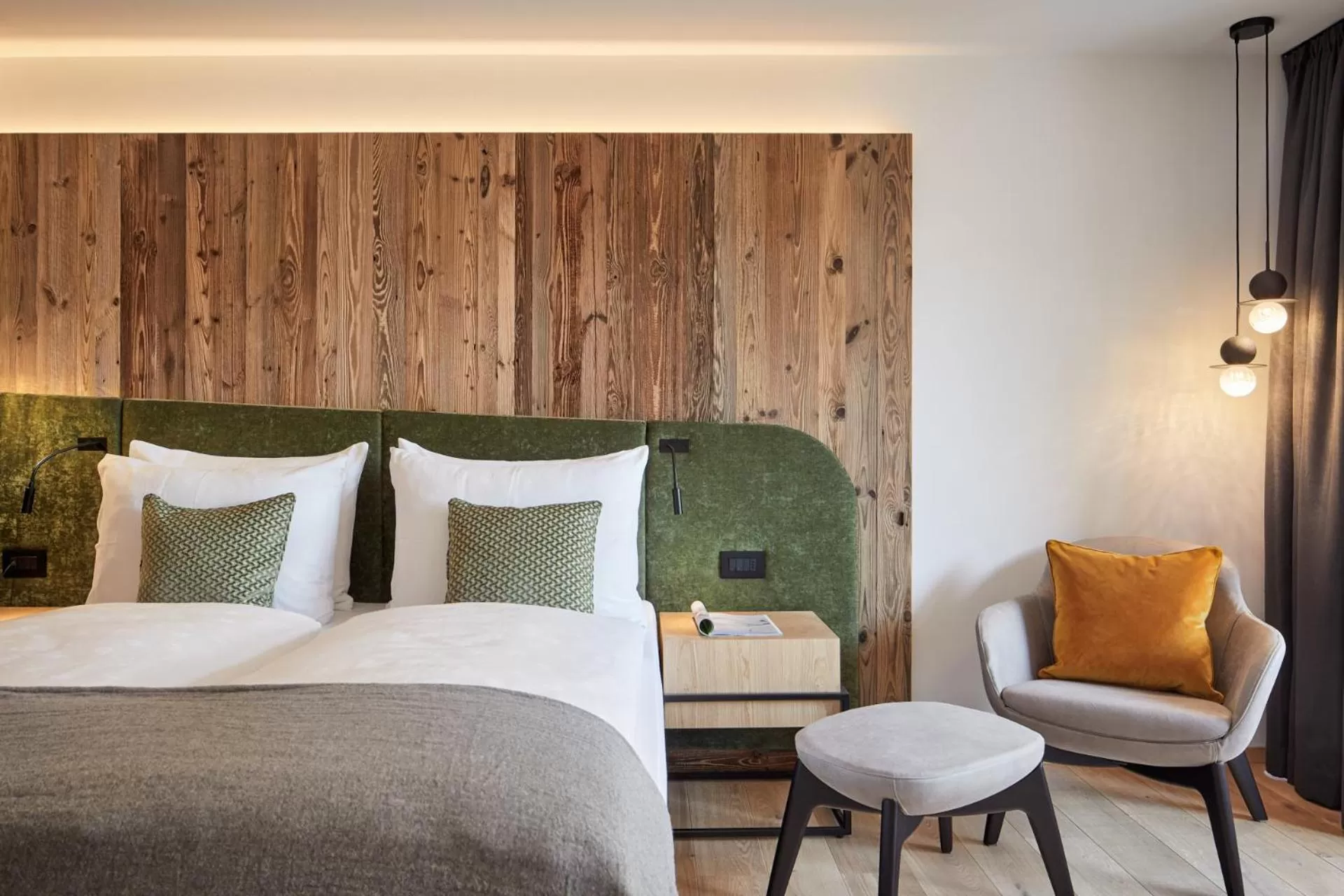 Bed in Hotel Marmolada