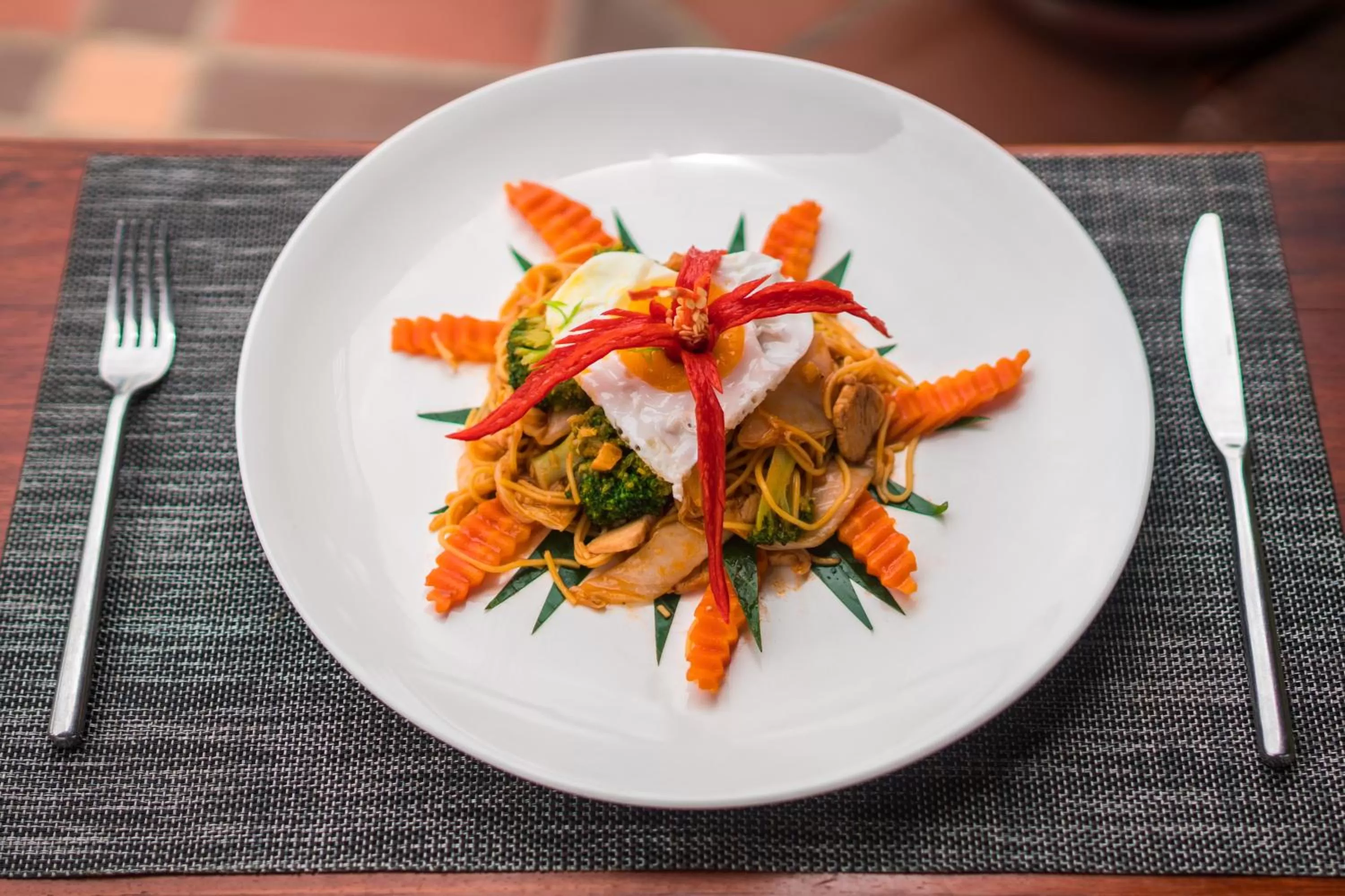Food close-up in Okay Palace Hotel