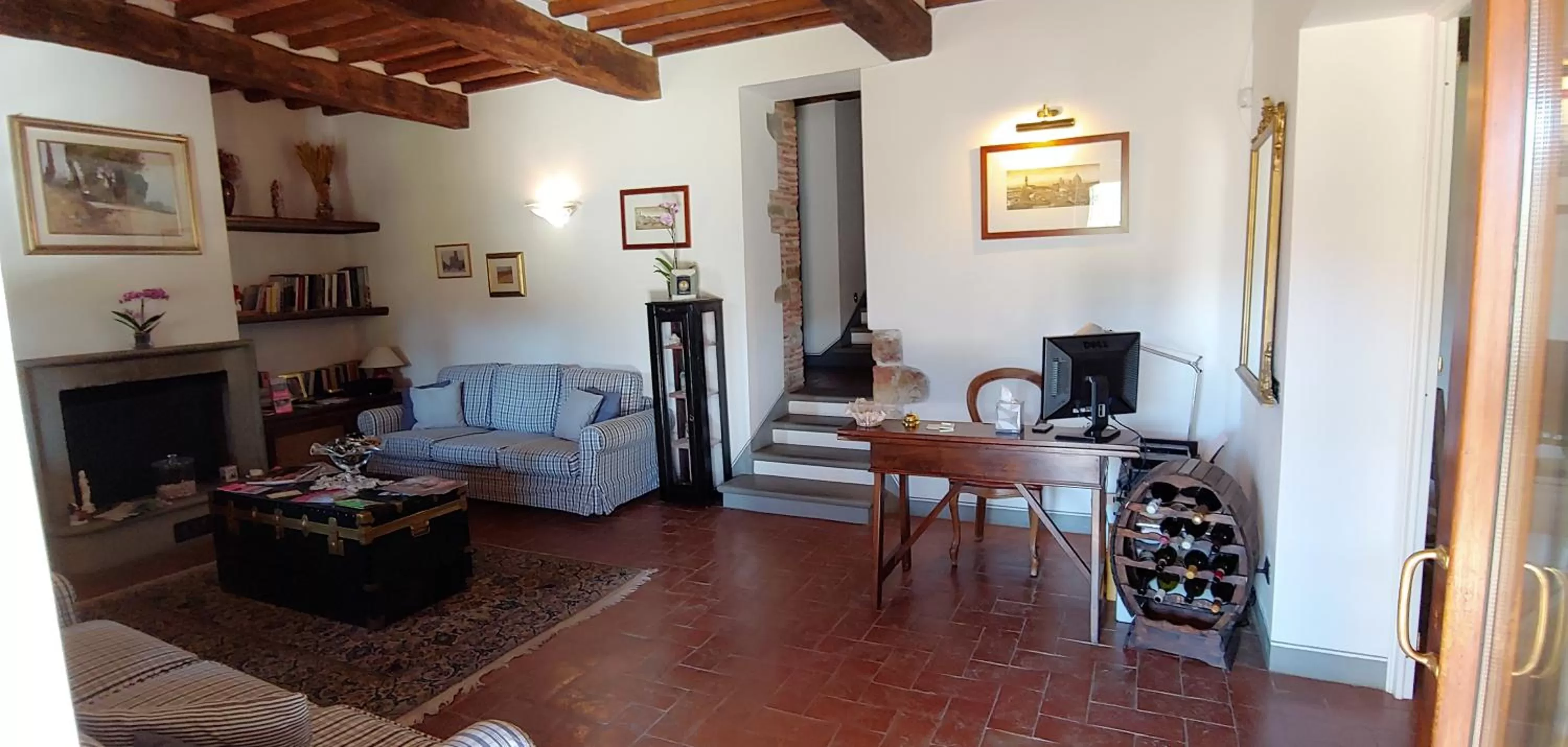 Seating area in Torrebianca Tuscany