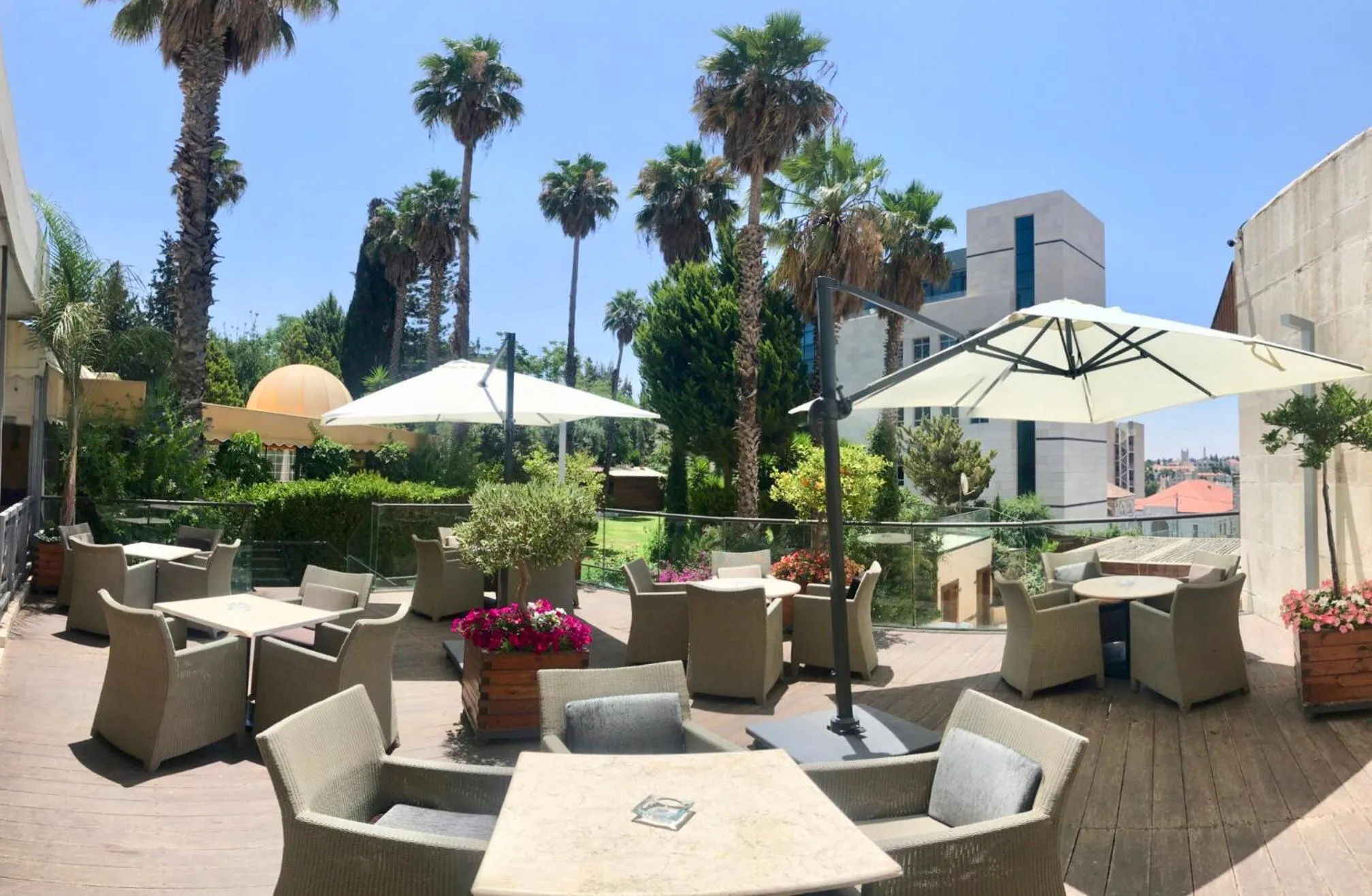 Patio in Ambassador Hotel