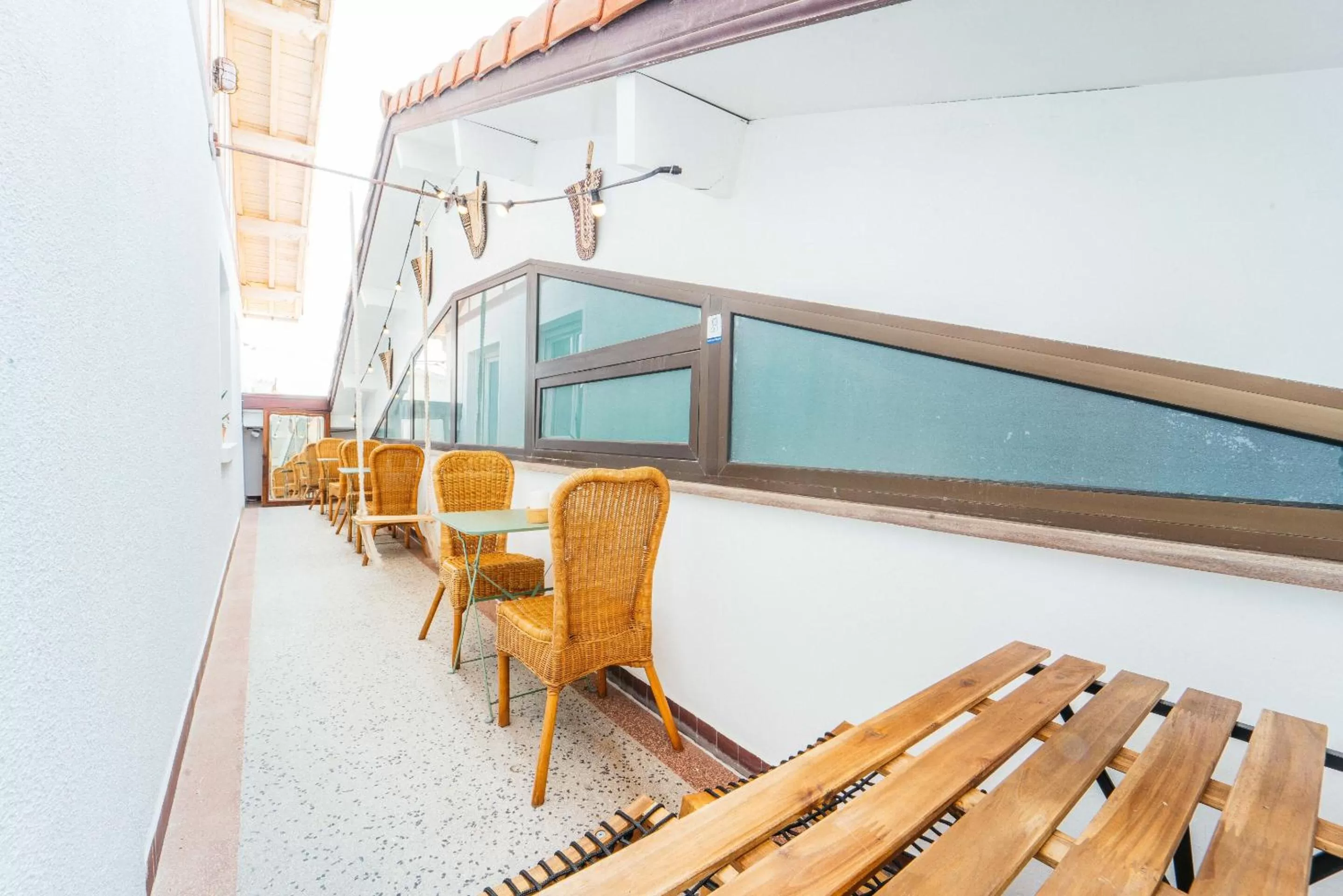 Patio in La Boga Surf House