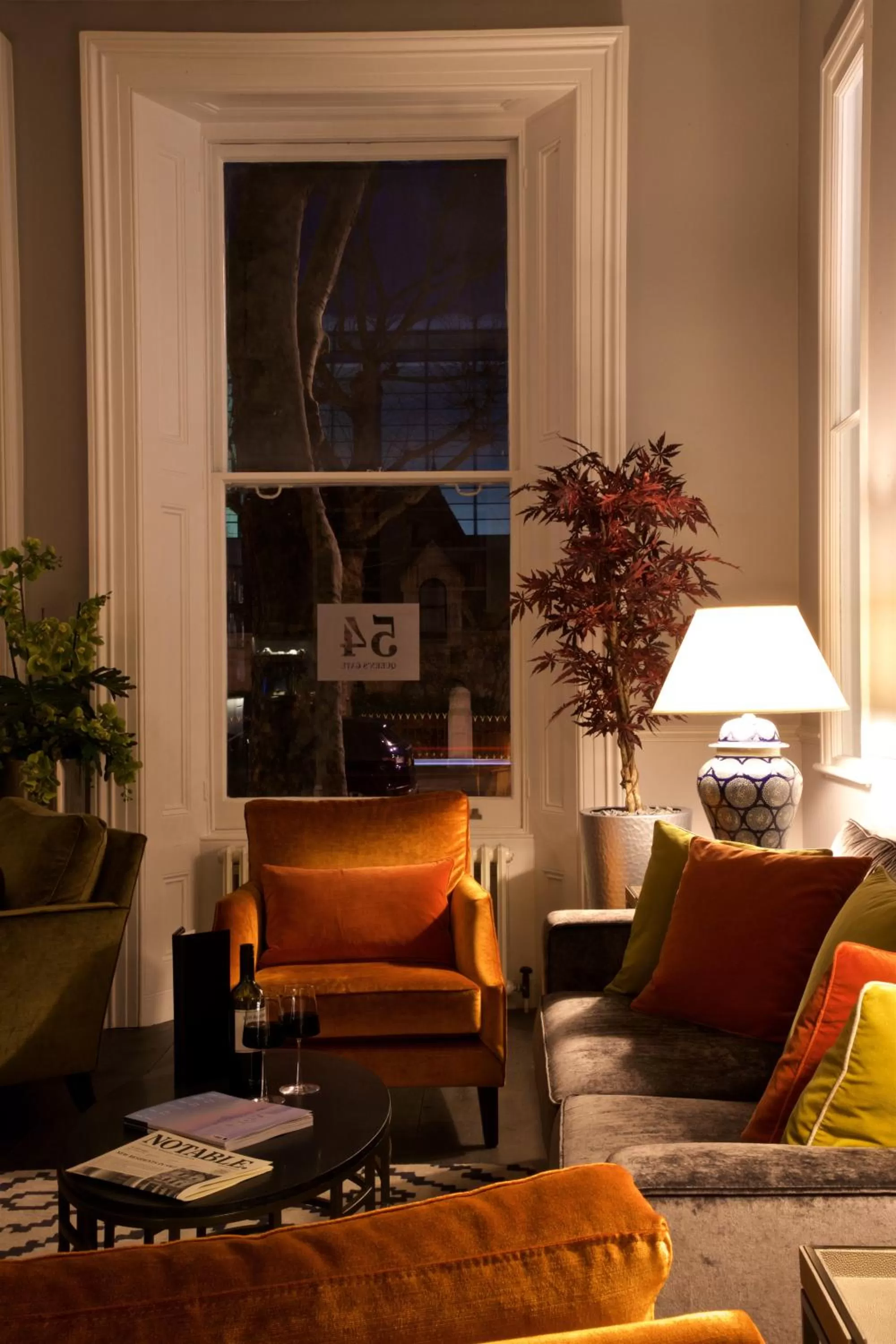 Living room in 54 Queen's Gate Hotel