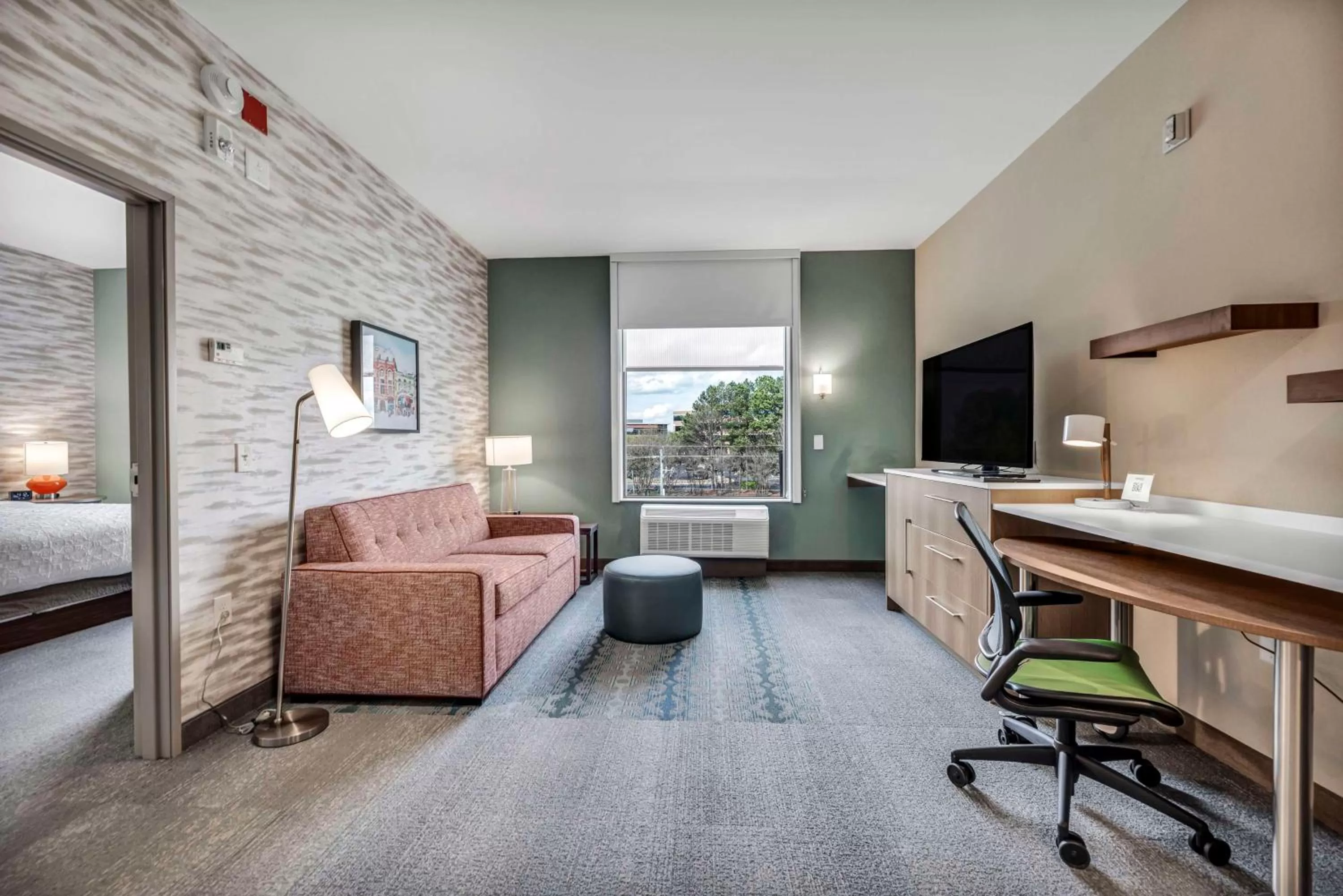Photo of the whole room, Bed in Home2 Suites by Hilton Raleigh West Lenovo Center