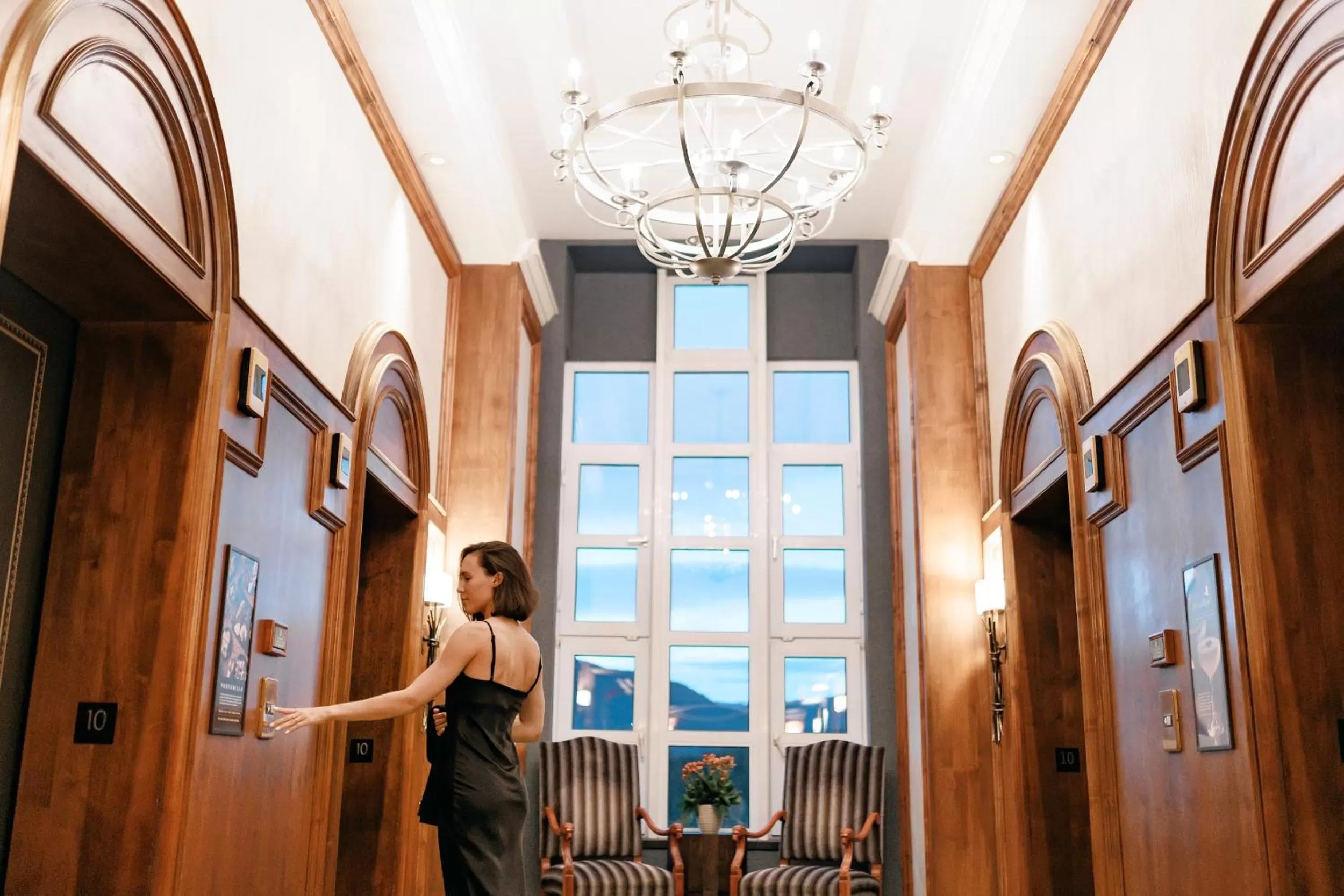 elevator in Fairmont Chateau Whistler