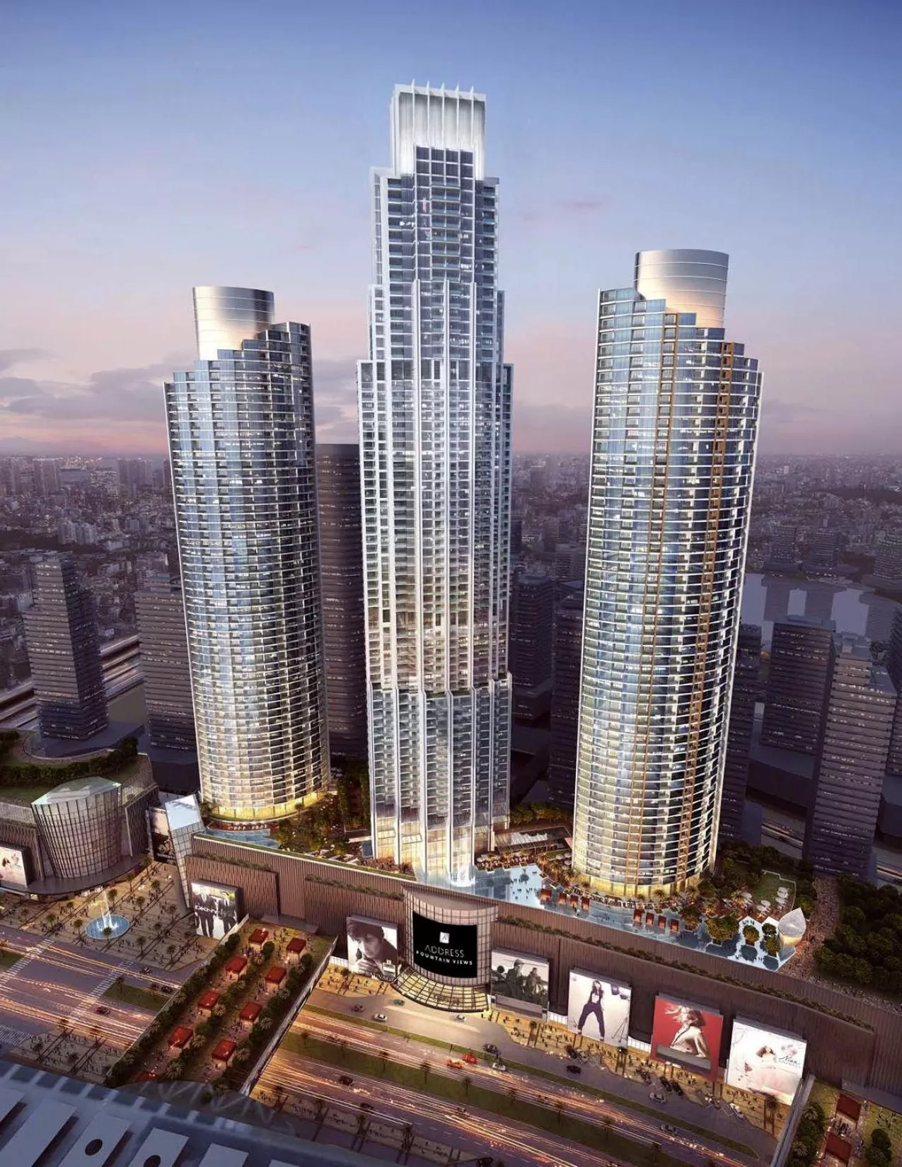 Property building in Address Dubai Mall