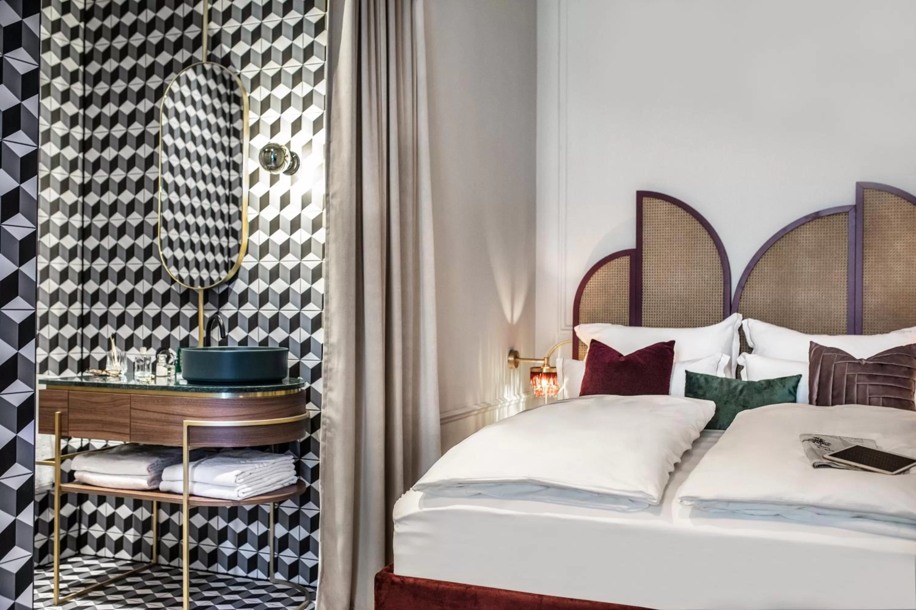 Bed in Hotel Josefine