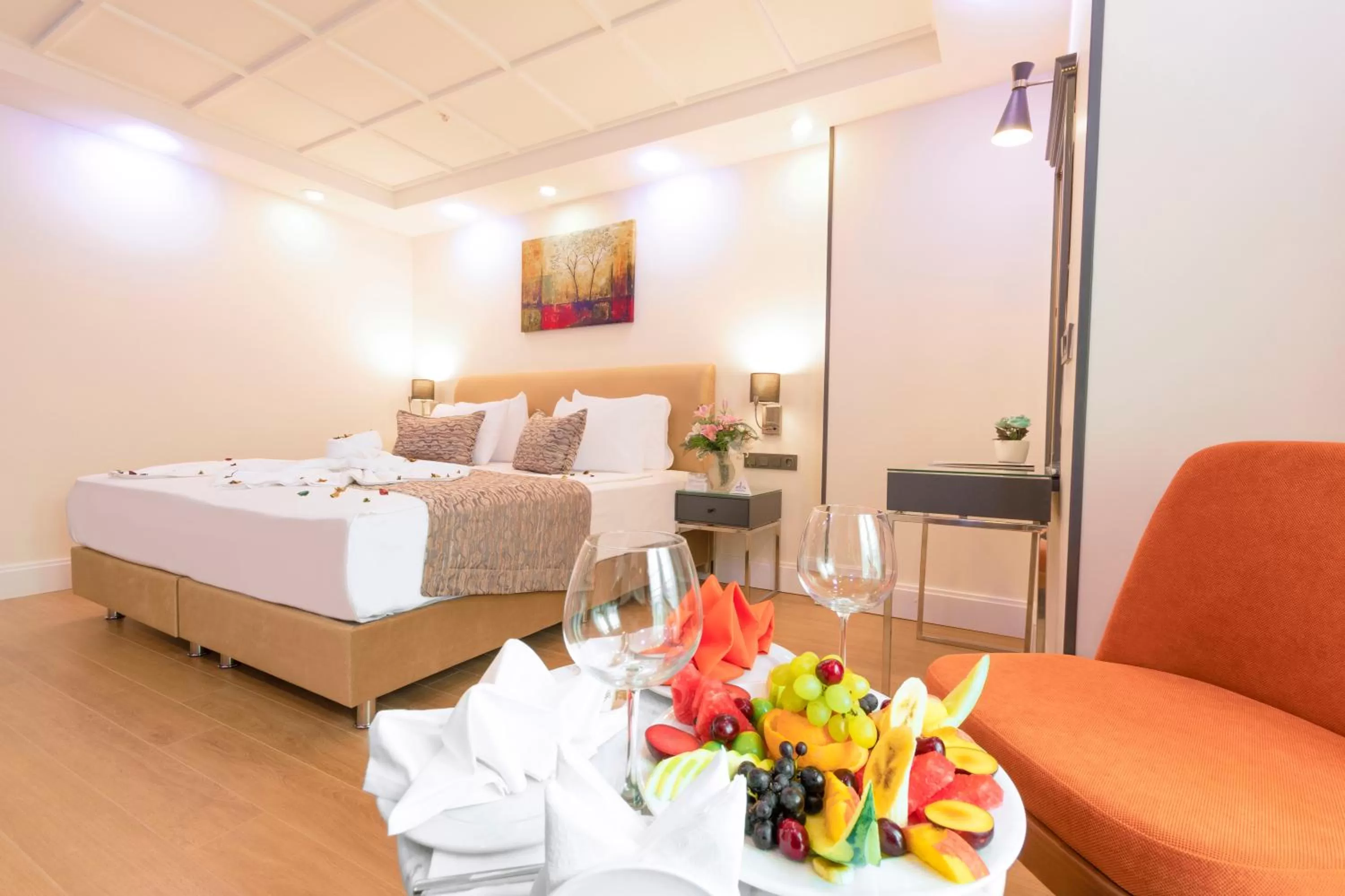 Bed in Antusa Design Hotel & Spa