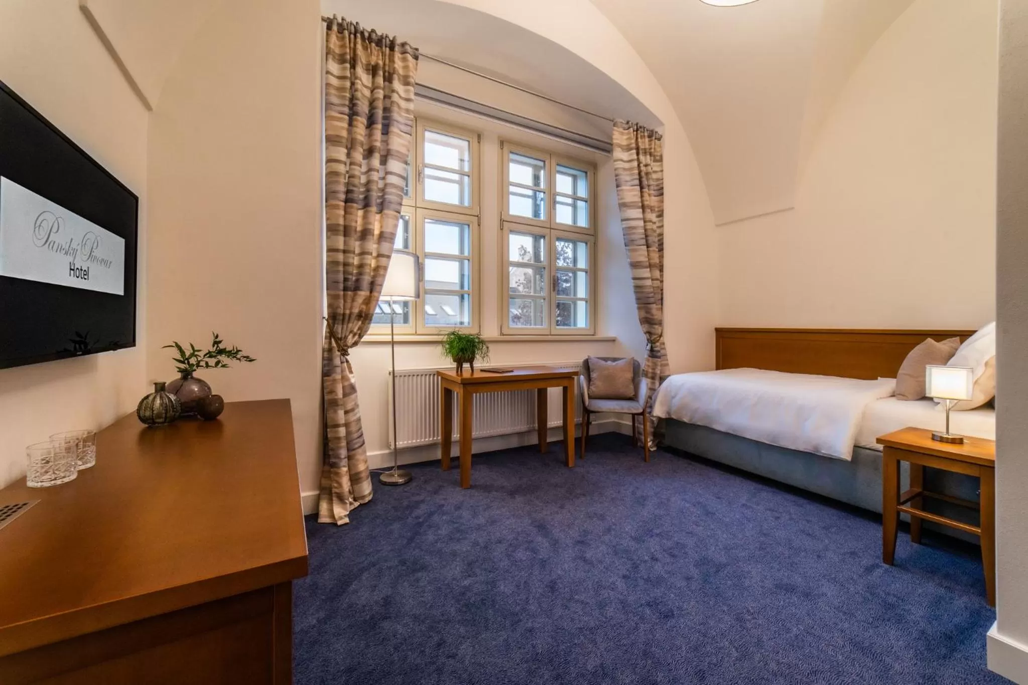 Bed in Hotel Panský Pivovar