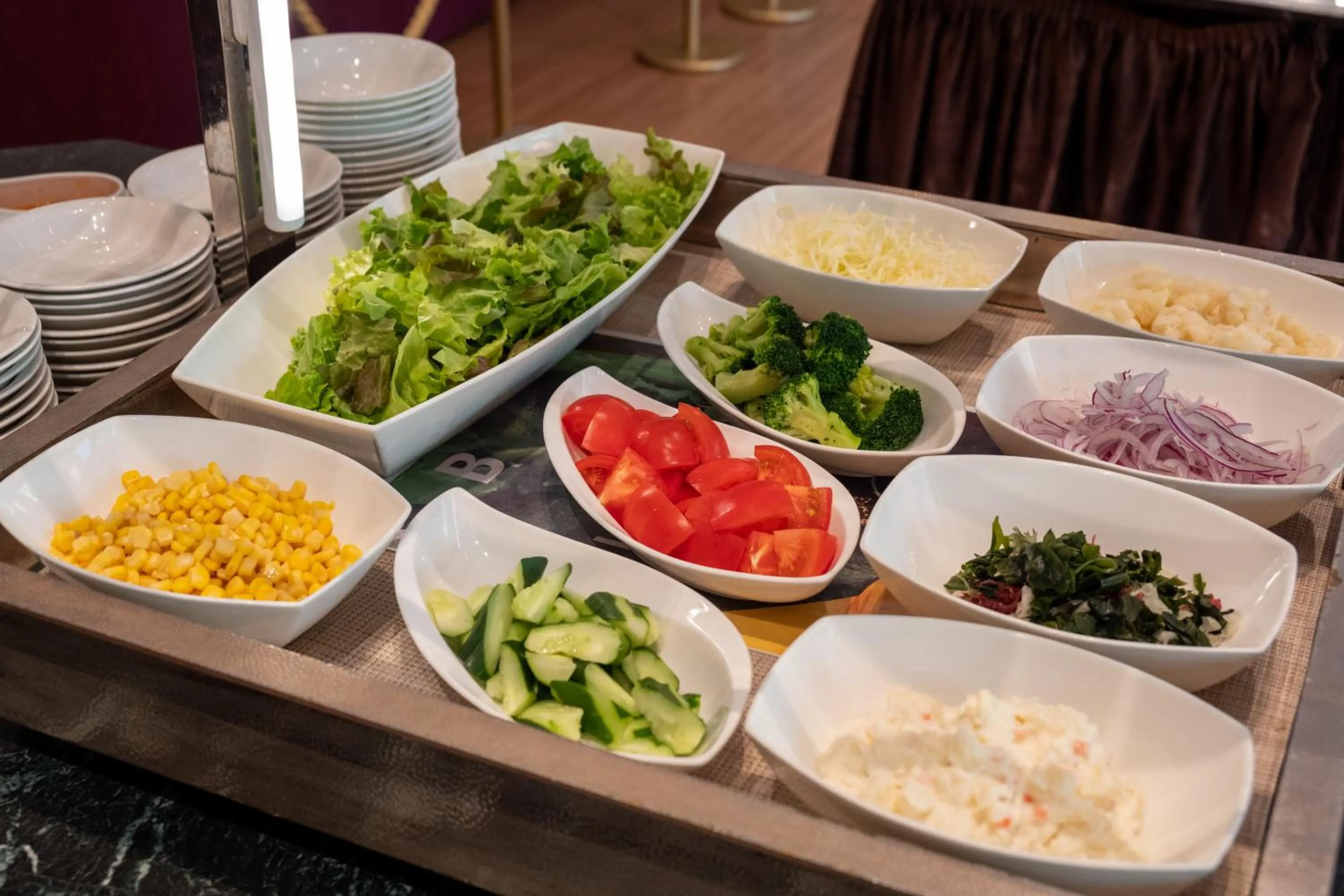 Buffet breakfast in Toshi Center Hotel