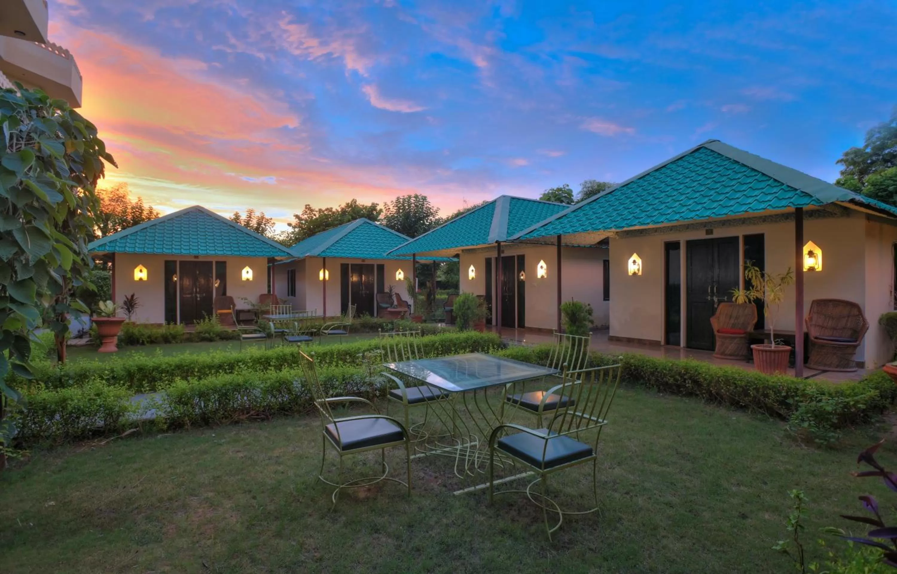 Inner courtyard view in Ranthambhore Heritage Haveli