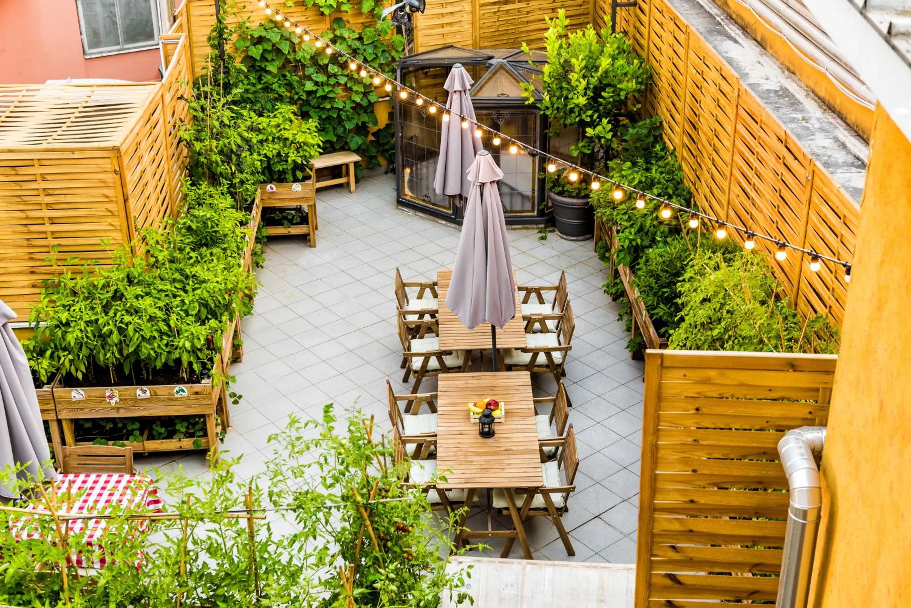 Patio in Trilussa Palace Hotel Congress & Spa