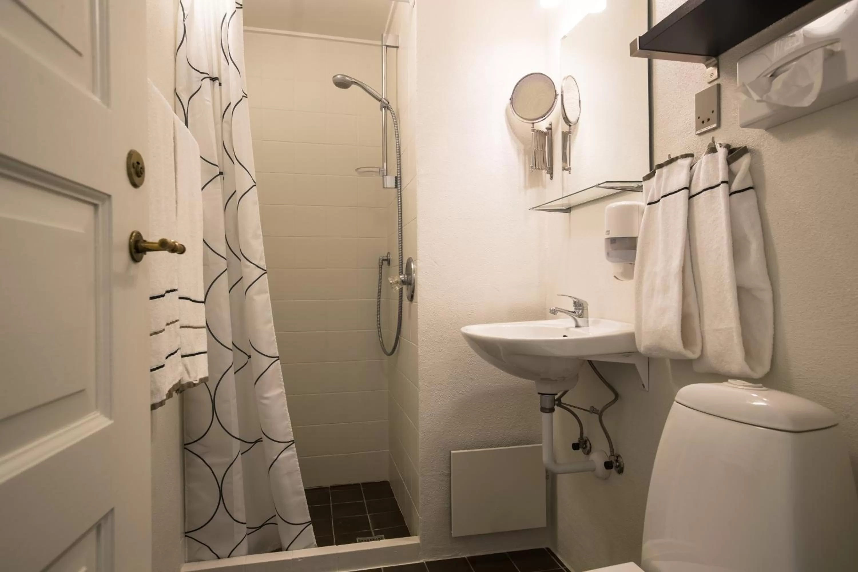 Shower in Hotel Postgaarden i Mariager