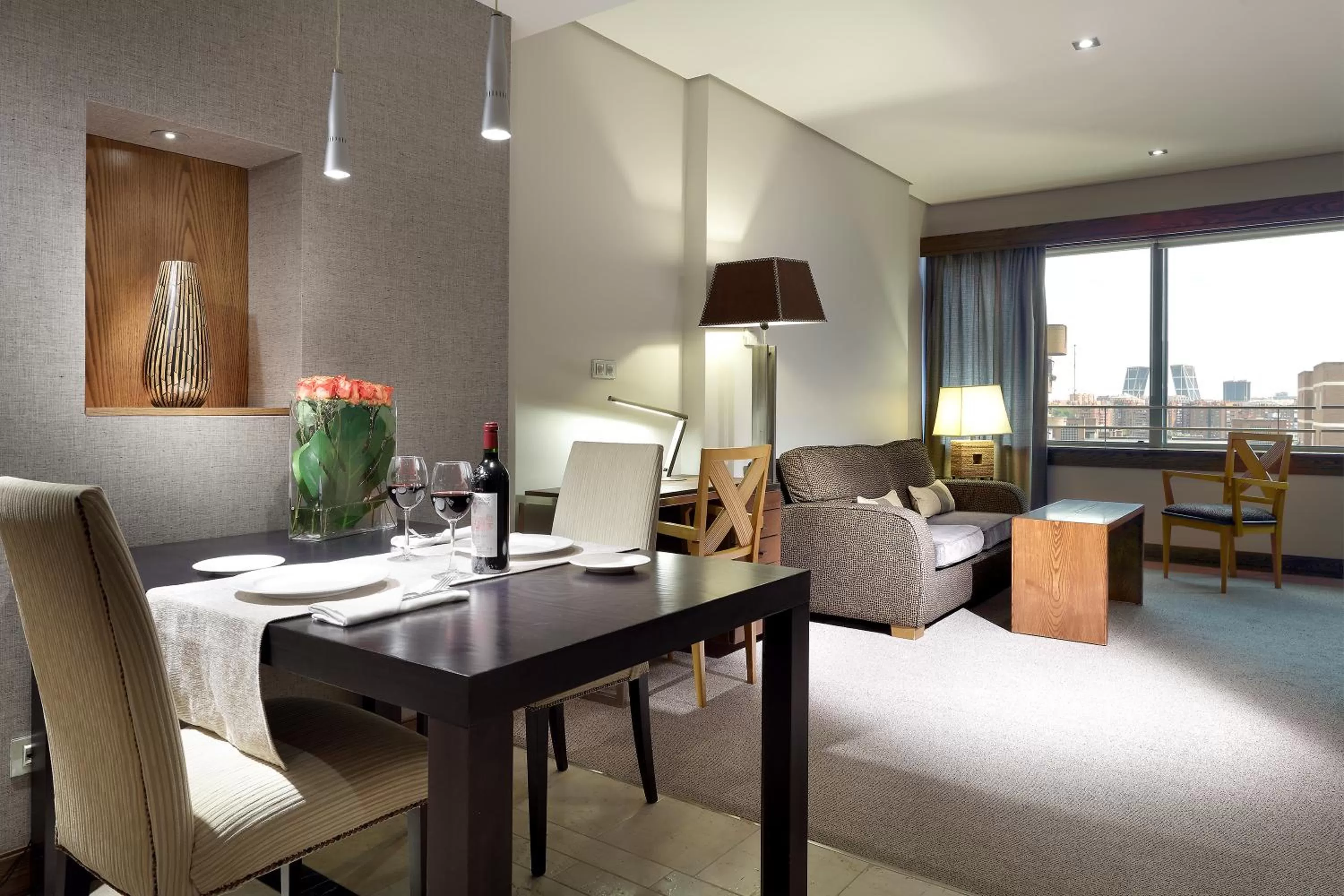 Living room in Eurostars Suites Mirasierra