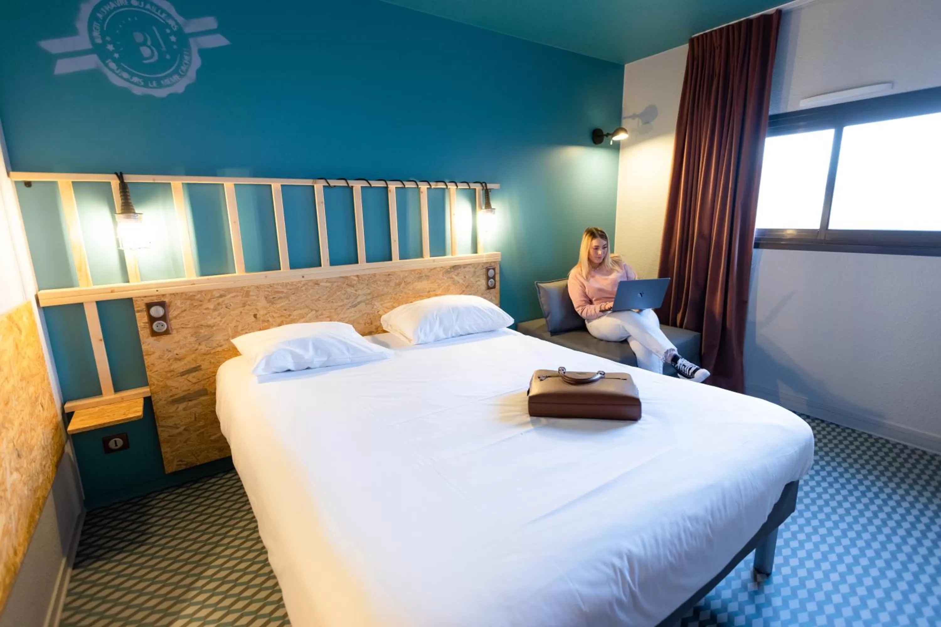 Bedroom, Bed in Birgit Hôtel Le Havre Centre