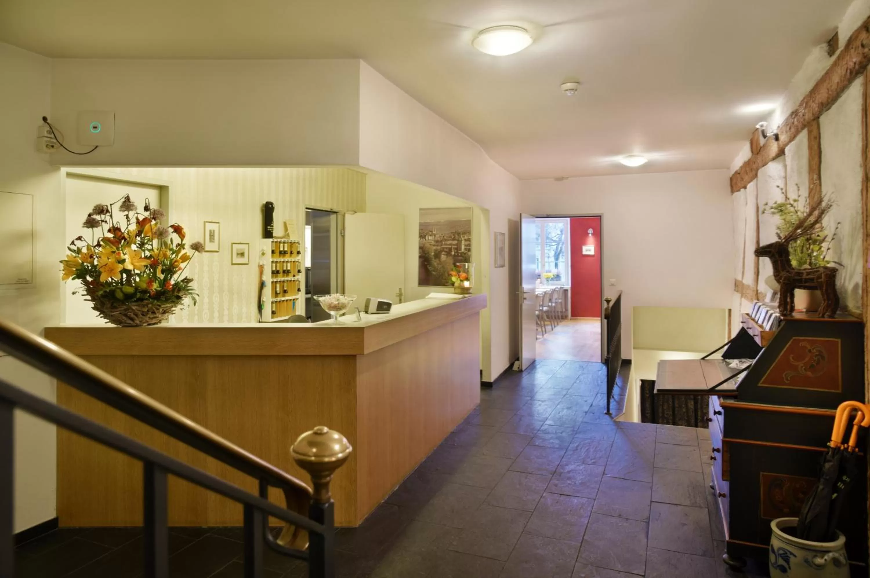 Lobby or reception in Hotel Hirschen