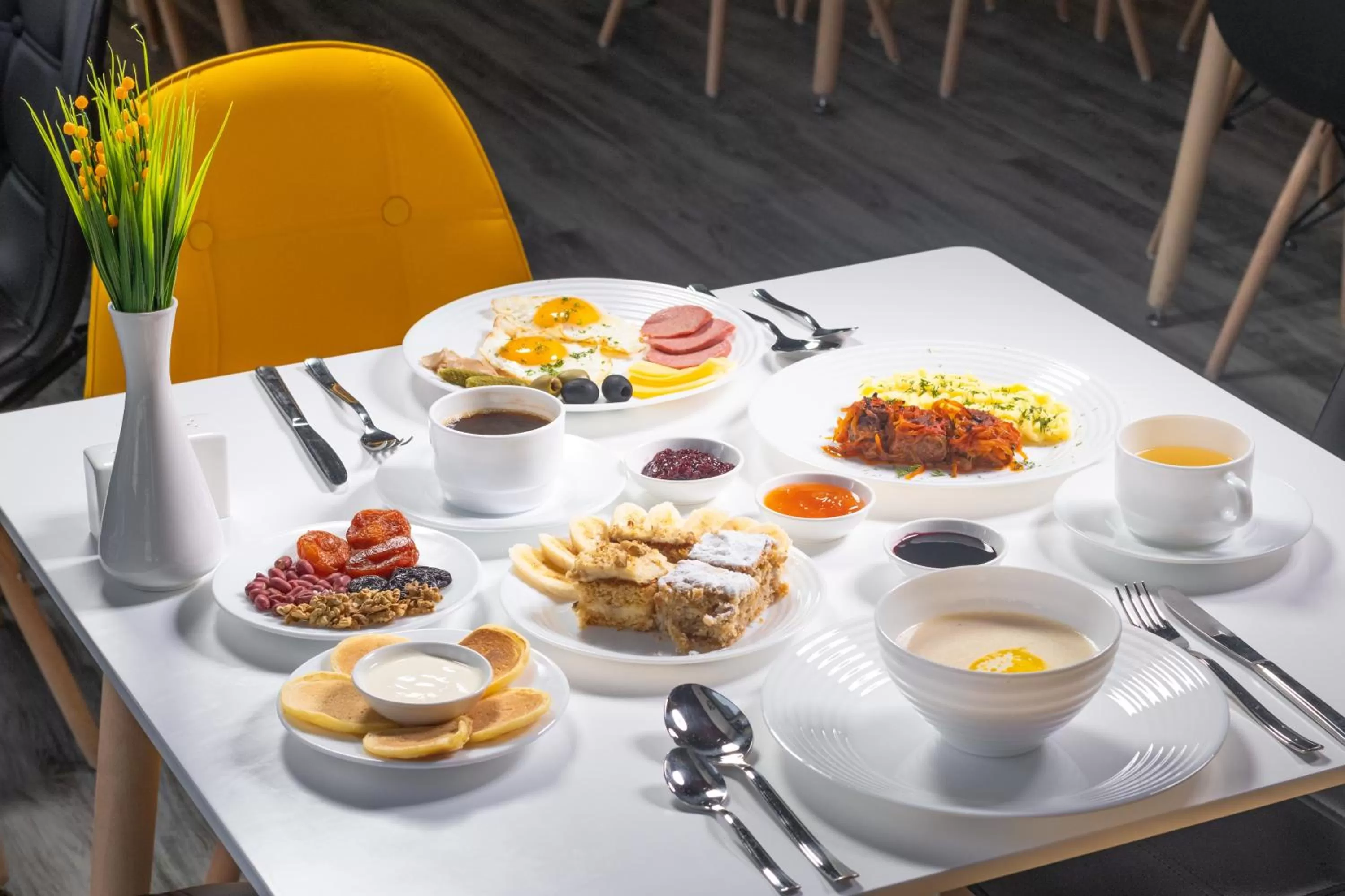 Food and drinks in My hotel Karakol