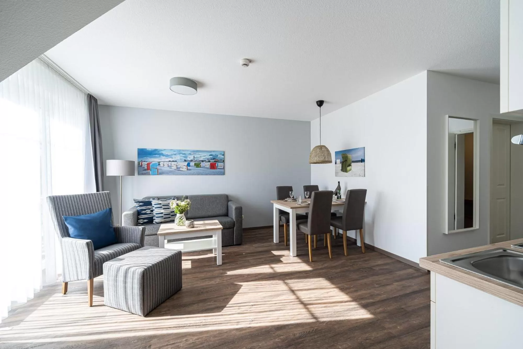 Living room in Strandhafer Aparthotel