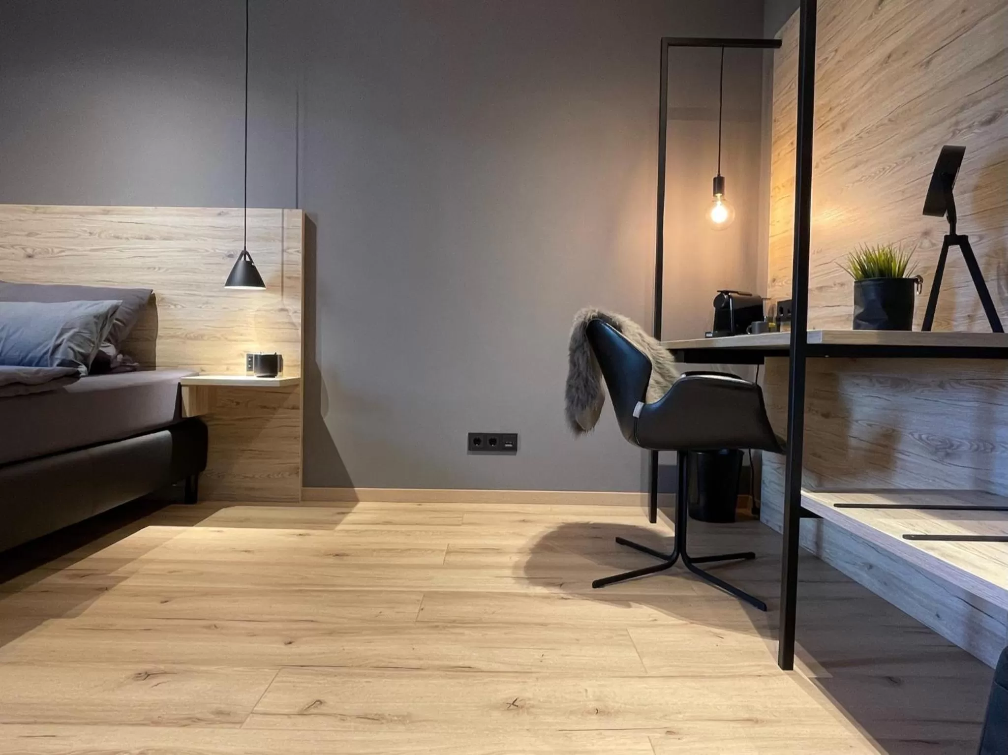 Seating area, Bed in Apartment34