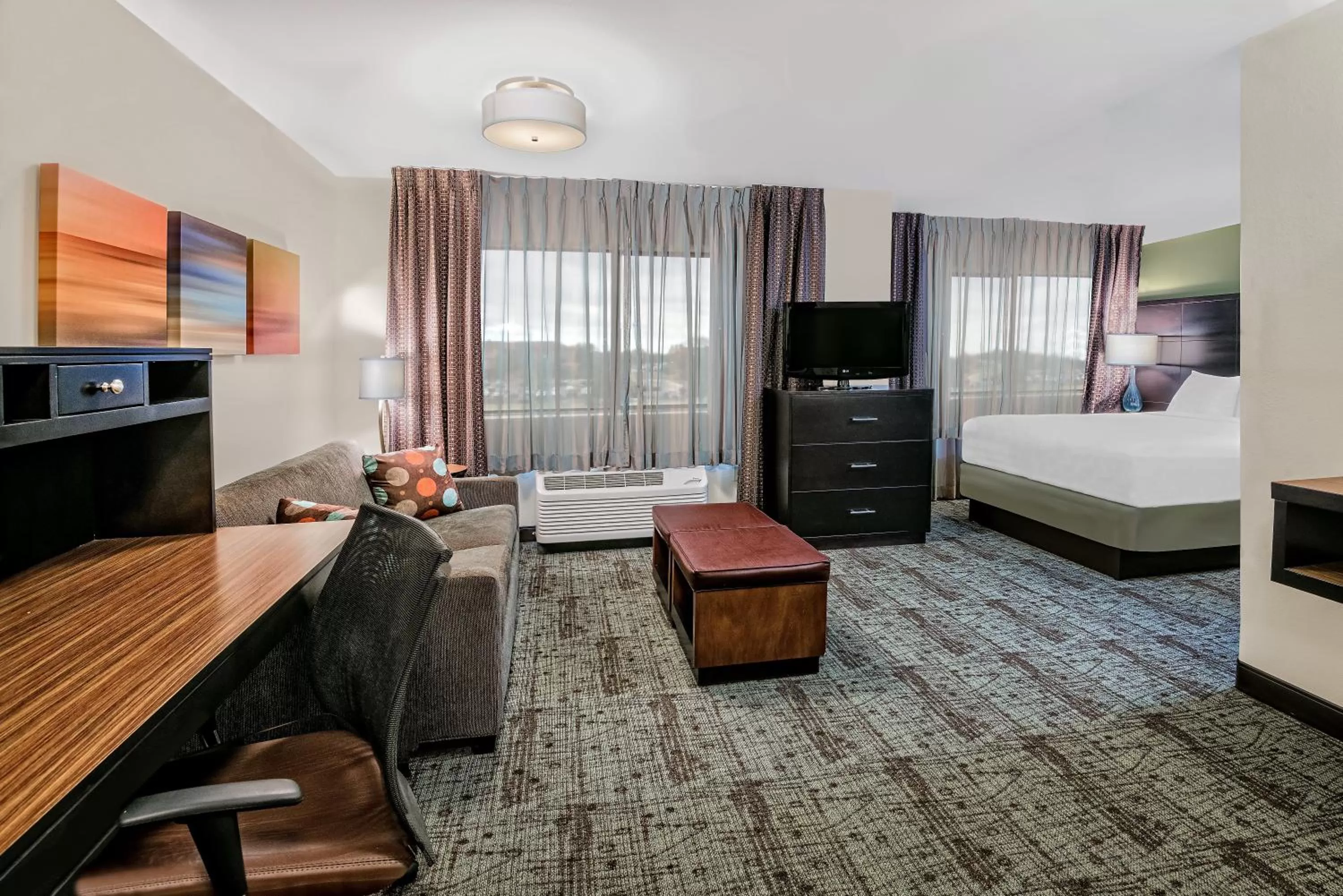Photo of the whole room, Bed in Staybridge Suites Lubbock-University Area by IHG