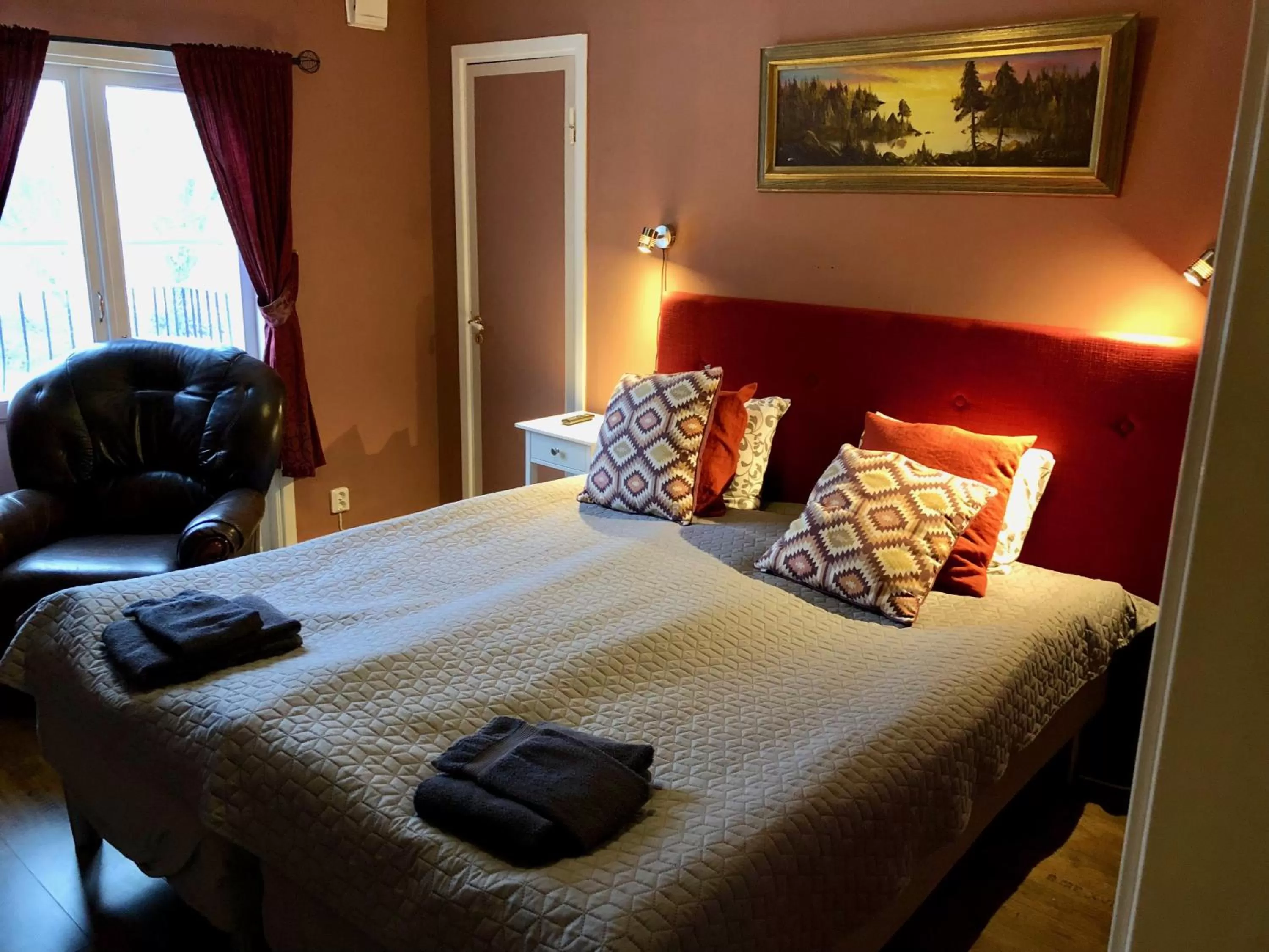 Bed in Brunsbo G:a Biskopsgård Hotell & Konferens