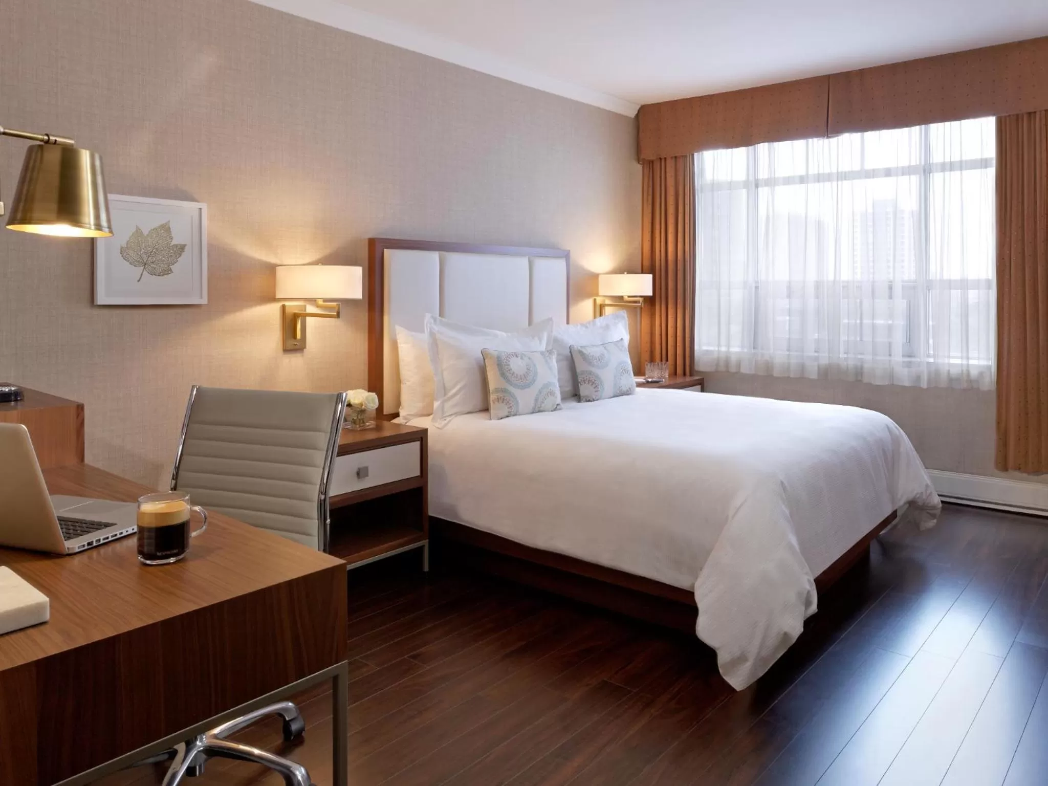 Bed in The Lord Nelson Hotel & Suites