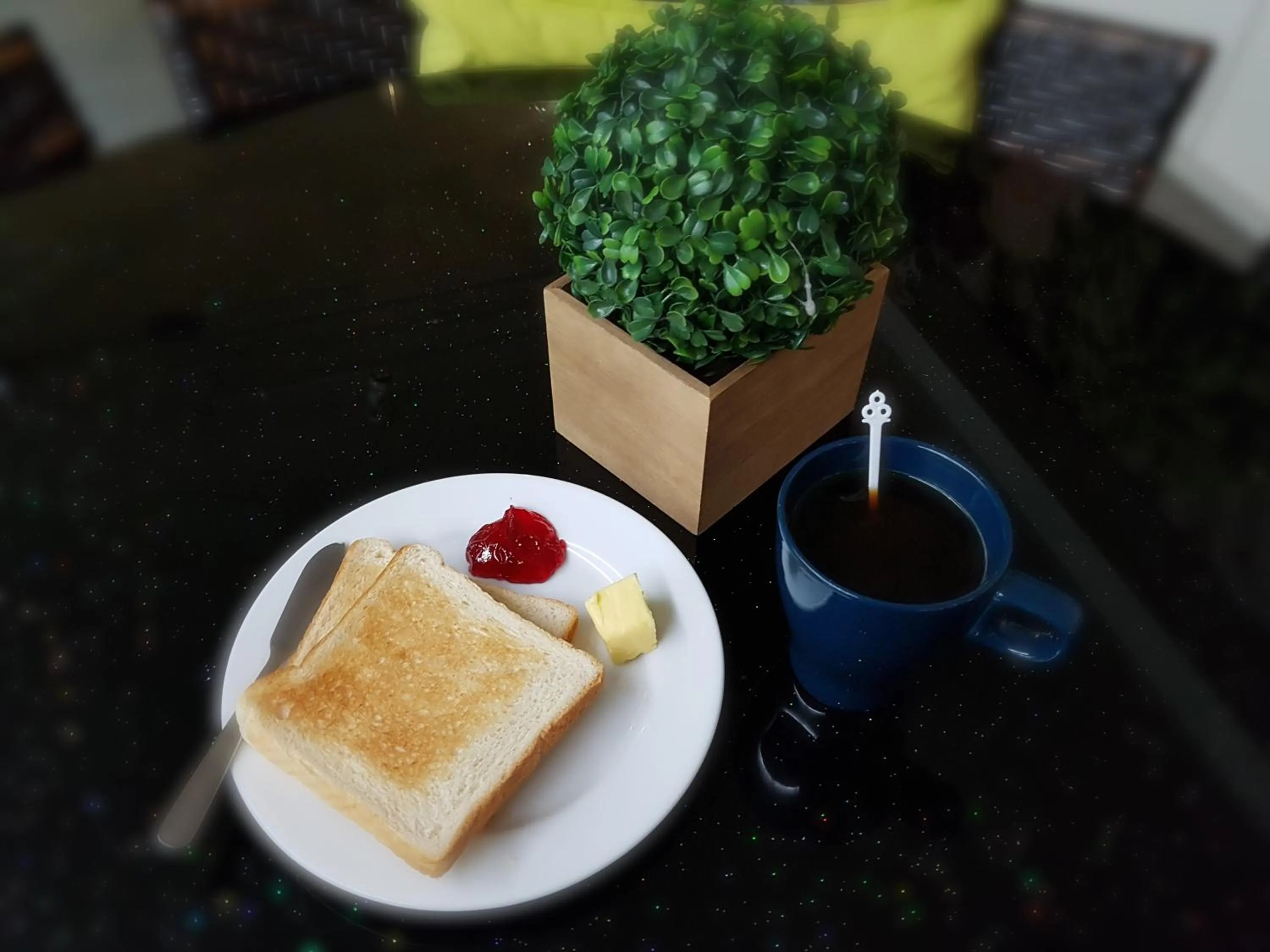Continental breakfast in V Garden Hotel