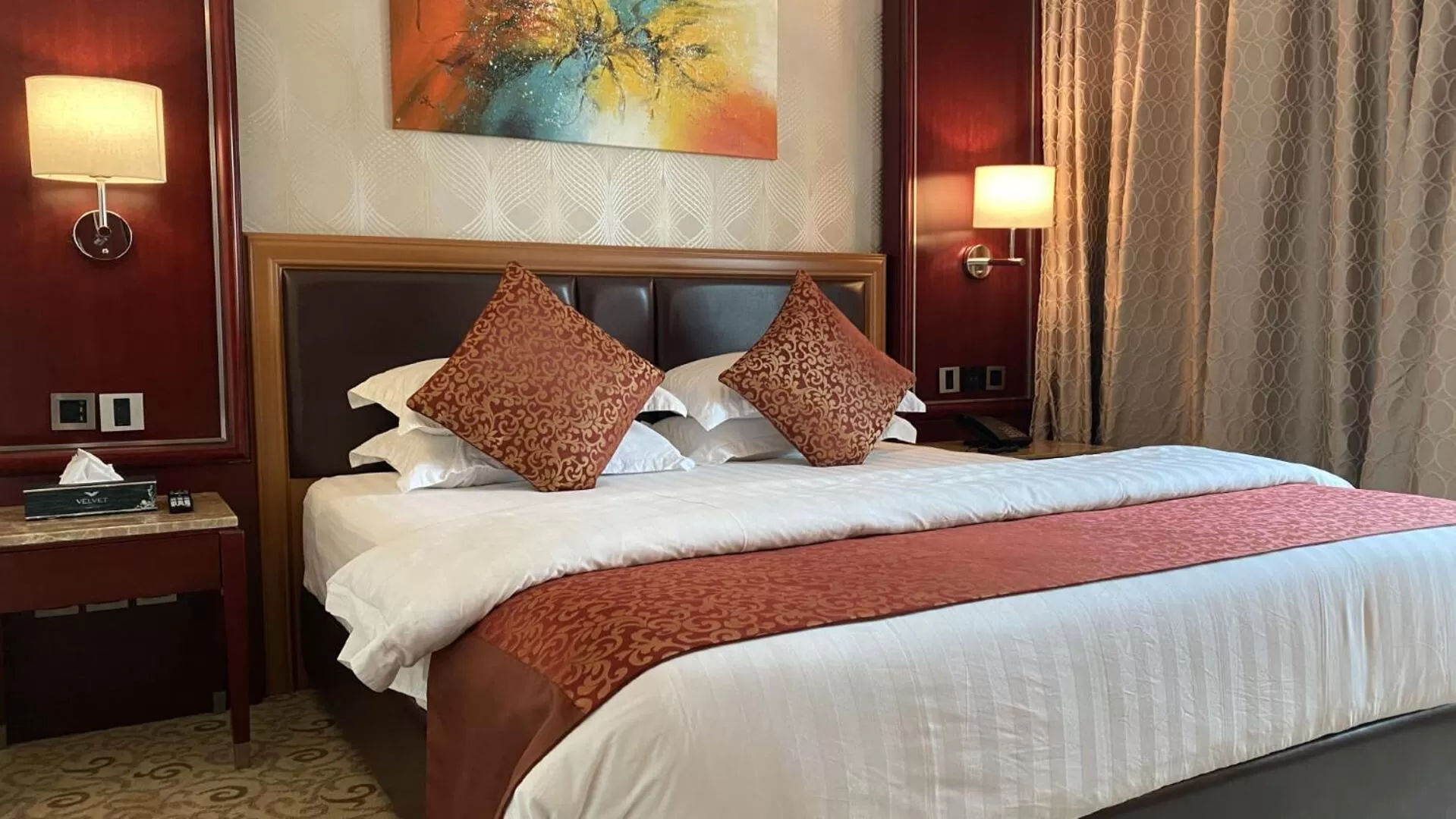 Bed in Velvet Hotel Jeddah
