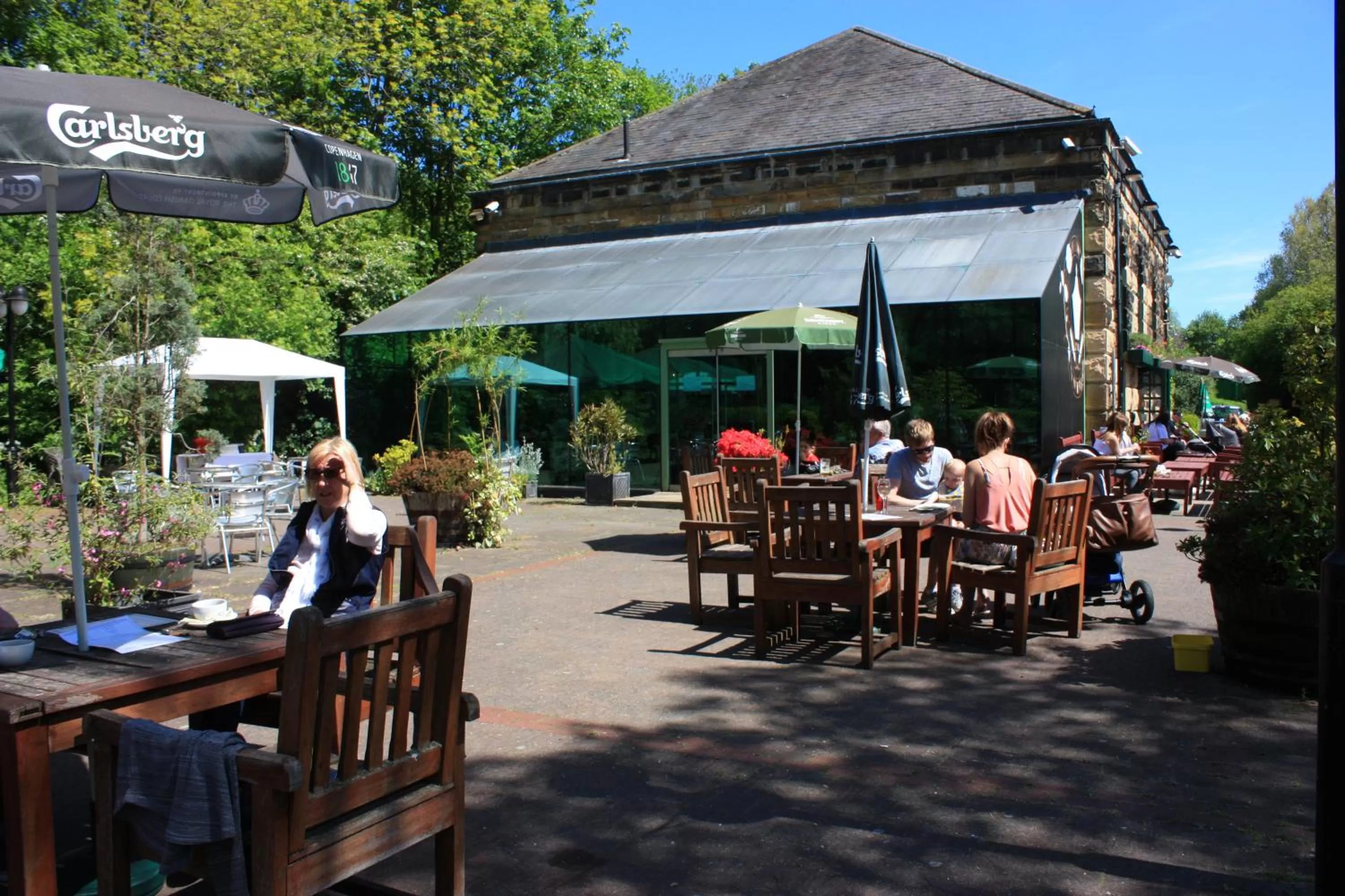 Patio, Restaurant/Places to Eat in The Keelman and Big Lamp Brewery